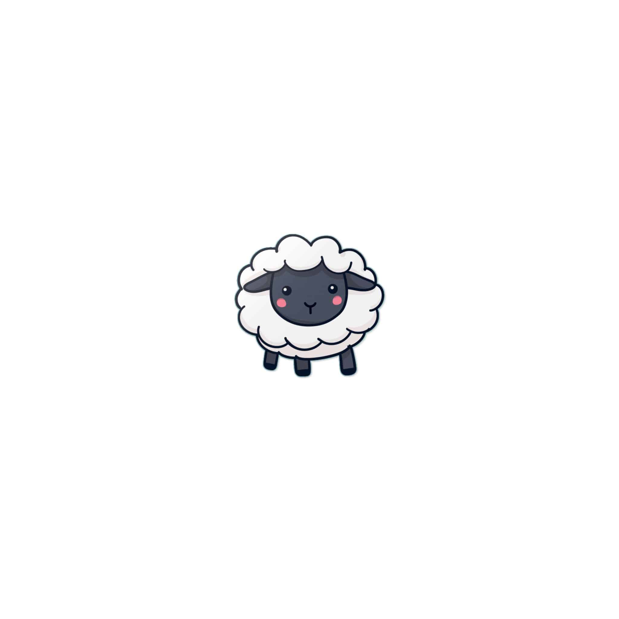 Sheep Vector Cute (1) Die Cut Stickers Dtf - Image 17