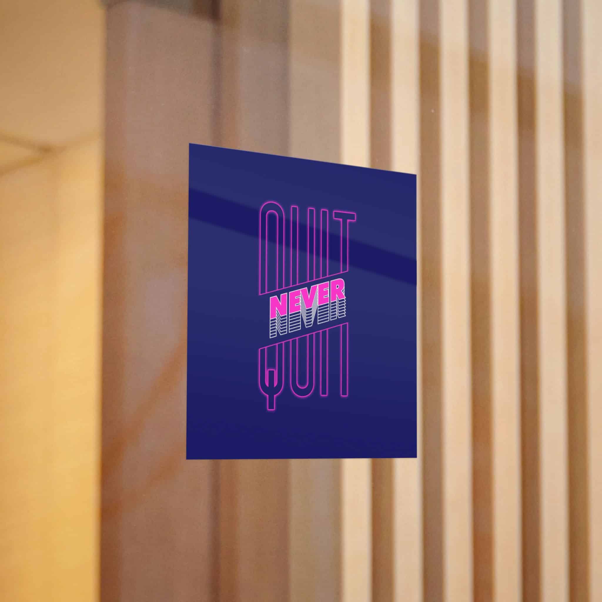 Never Quite Slogan Simple Vintage Fashion Die Cut Stickers Dtf - Image 6