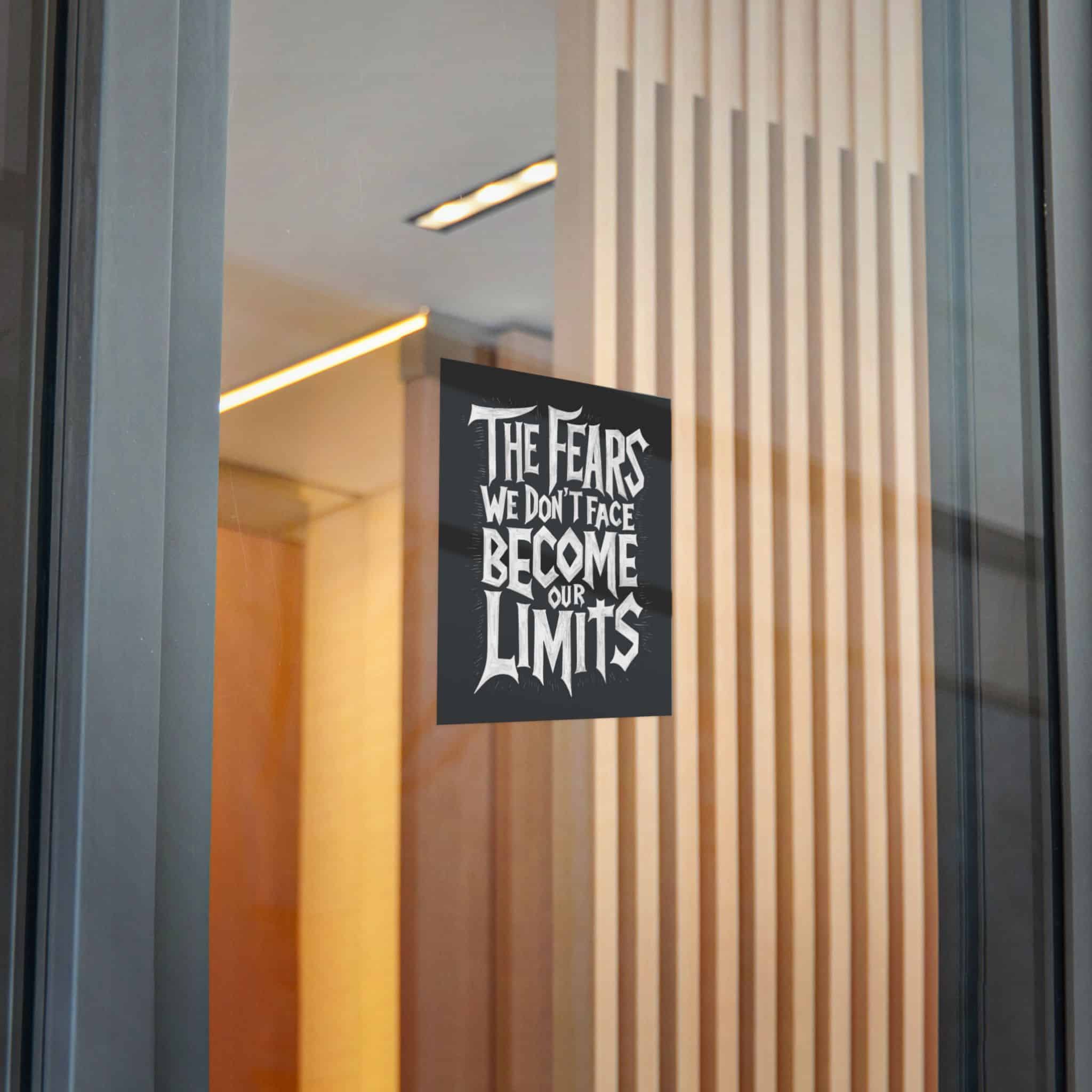 The Fears We Dont Face Become Our Limits Die Cut Stickers Dtf - Image 24