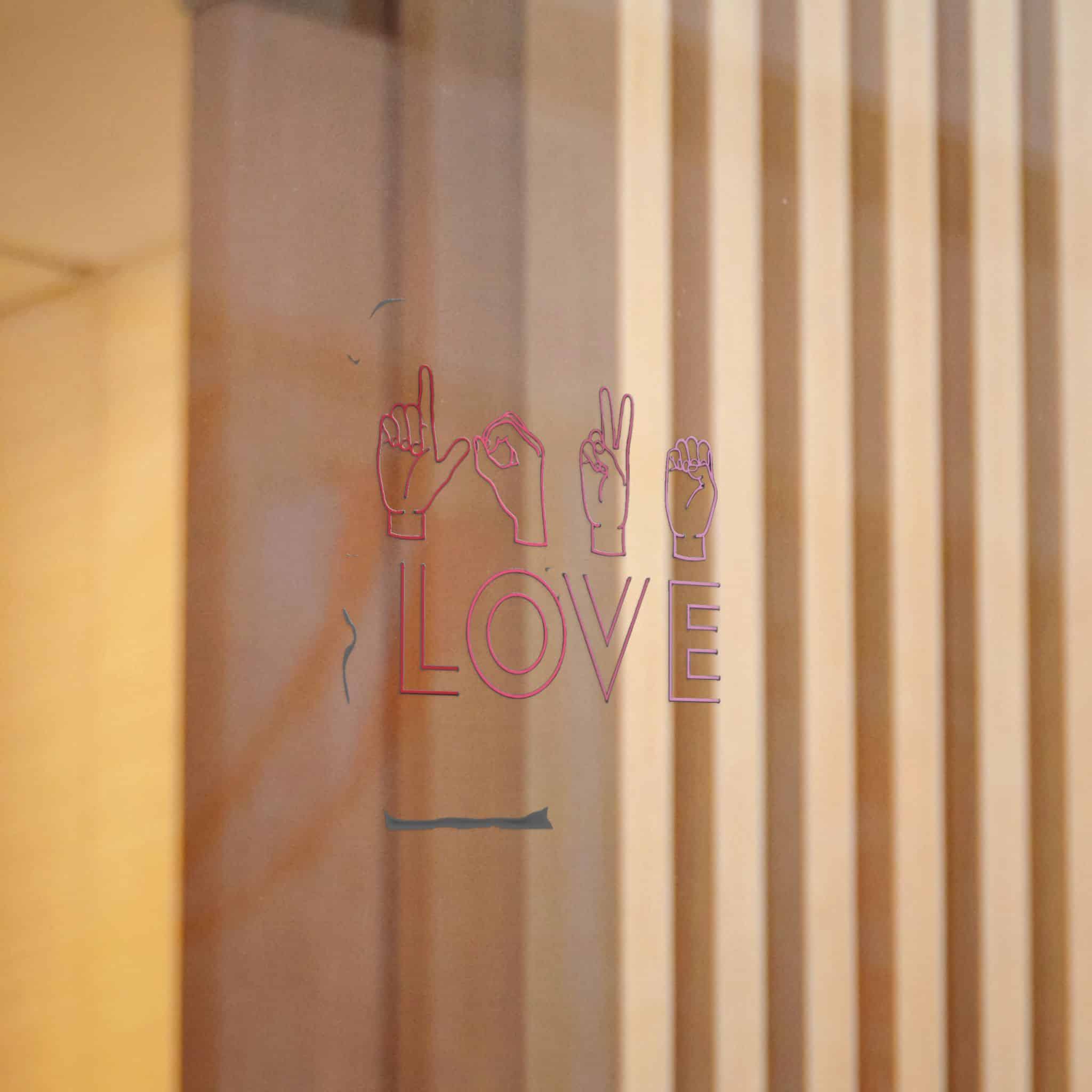 Love Sign Language Die Cut Stickers Dtf - Image 6