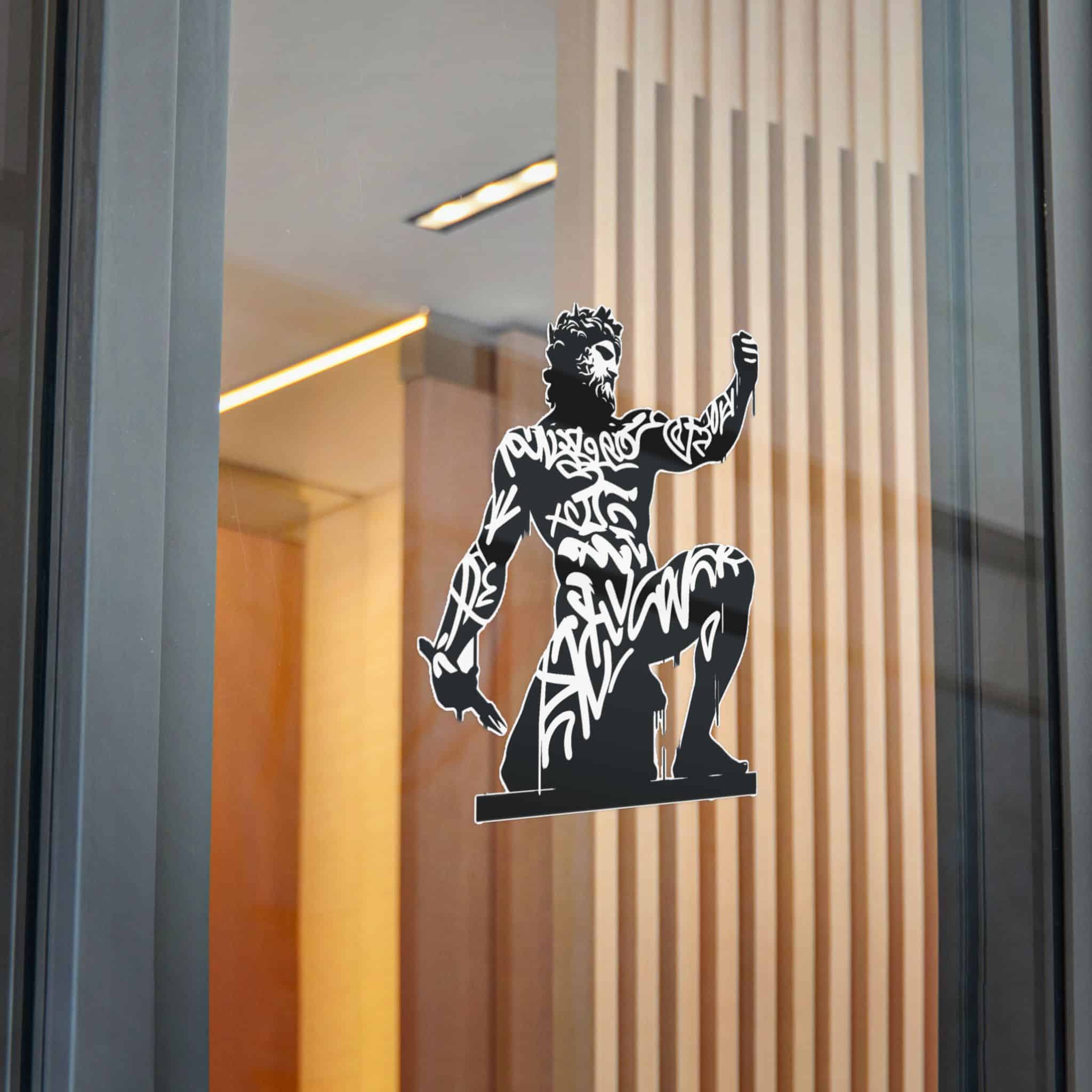 Poseidon Deity Mythology Silhouette Deity Graffiti Tag Hip Hop Street Art Typography (1) Die Cut Stickers Dtf - Image 32