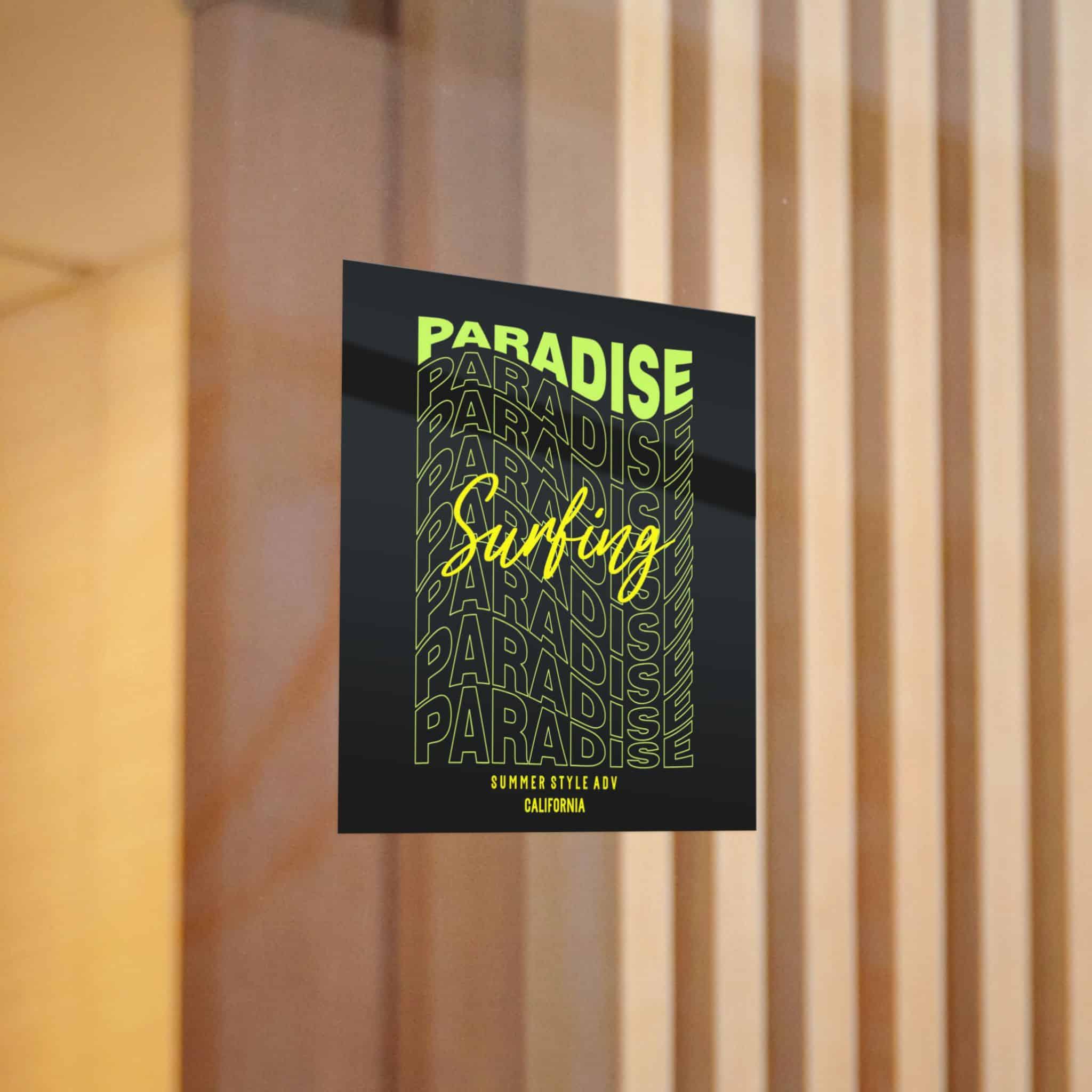 Paradise Surfing Die Cut Stickers Dtf - Image 6