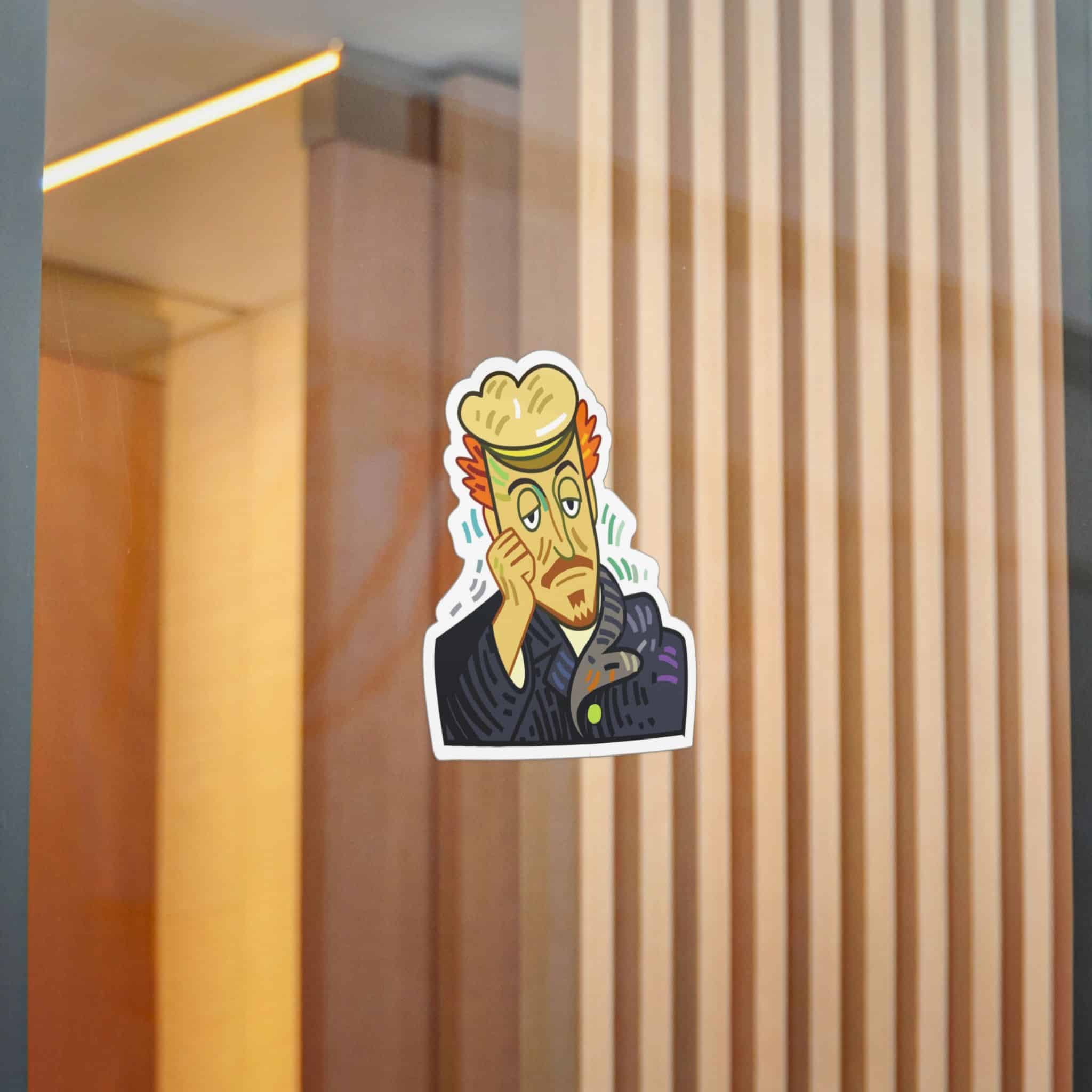 Weary Artist Portrait Die Cut Stickers Dtf - Image 16