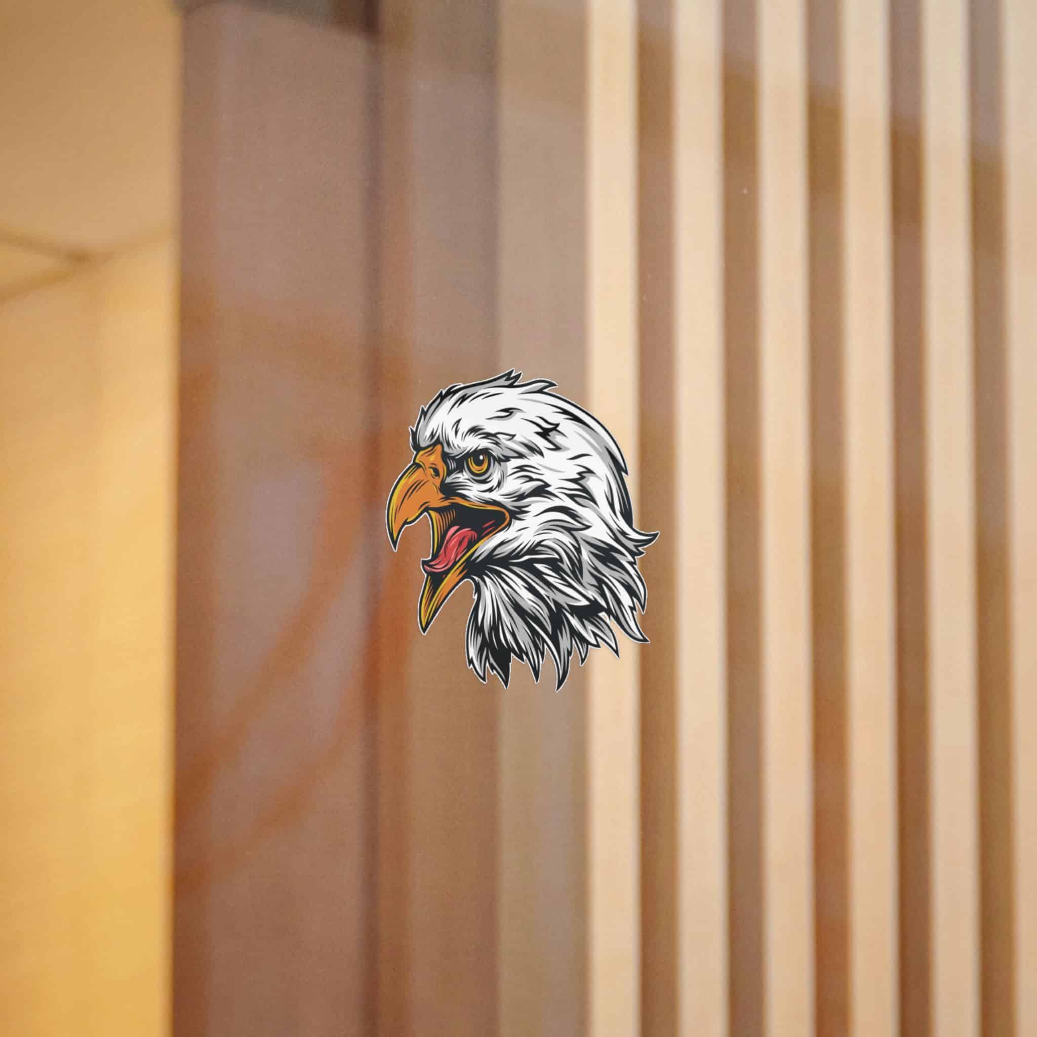 Vintage Eagle Head Mascot Die Cut Stickers Dtf - Image 4