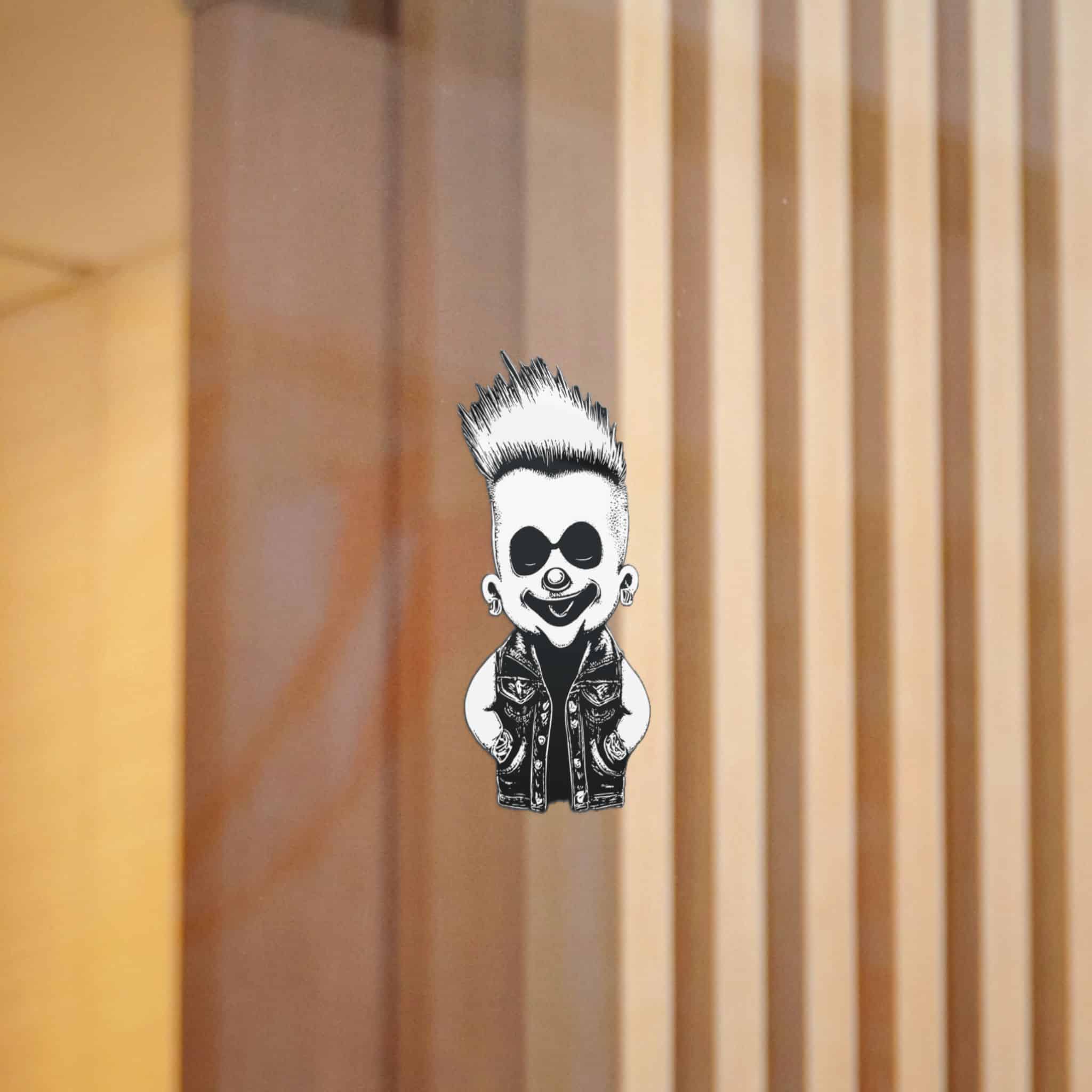 Cute Punk Death With Mohawk Denim Vest Engraving Die Cut Stickers Dtf - Image 6