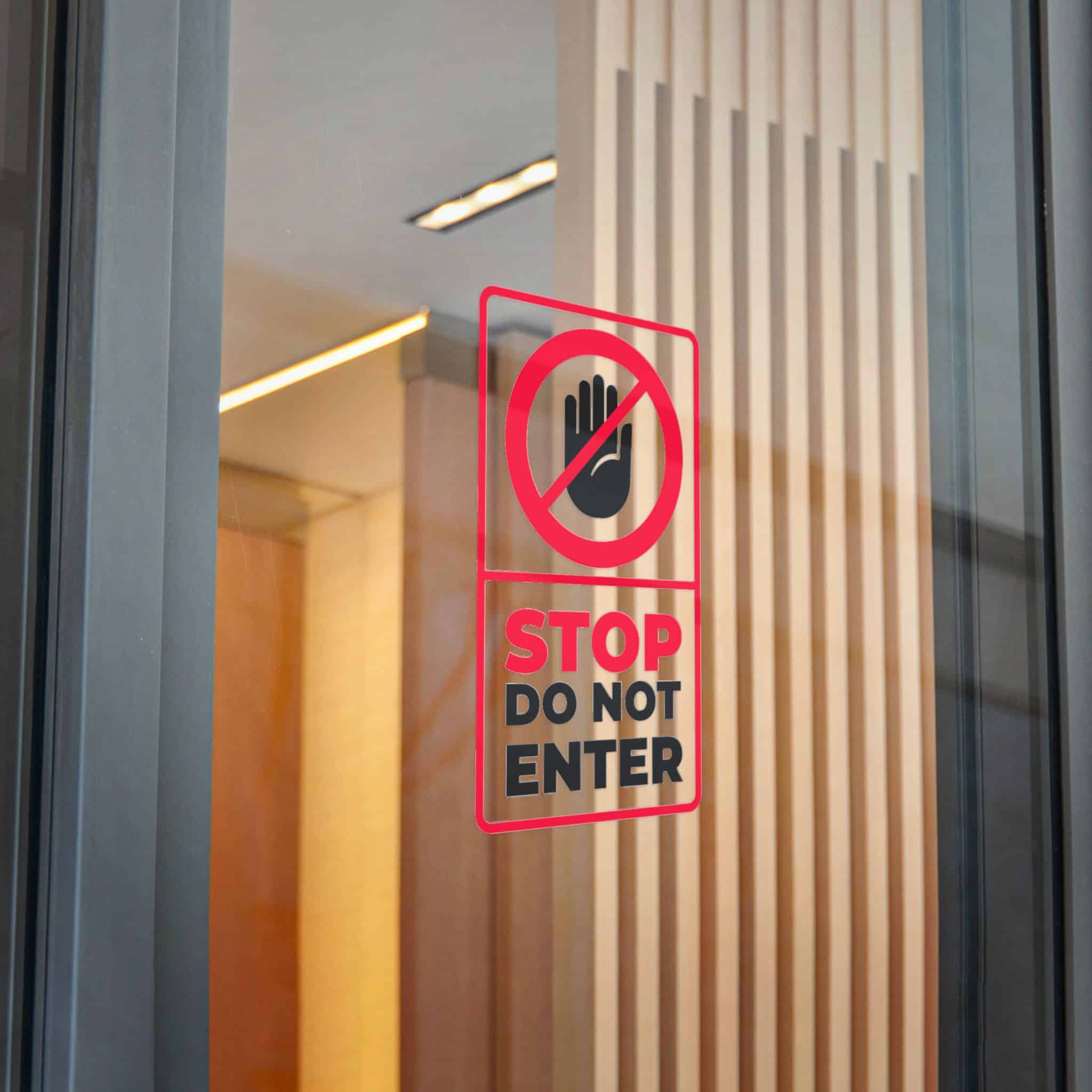 Stop Do Not Enter 184623 Die Cut Stickers Dtf - Image 30