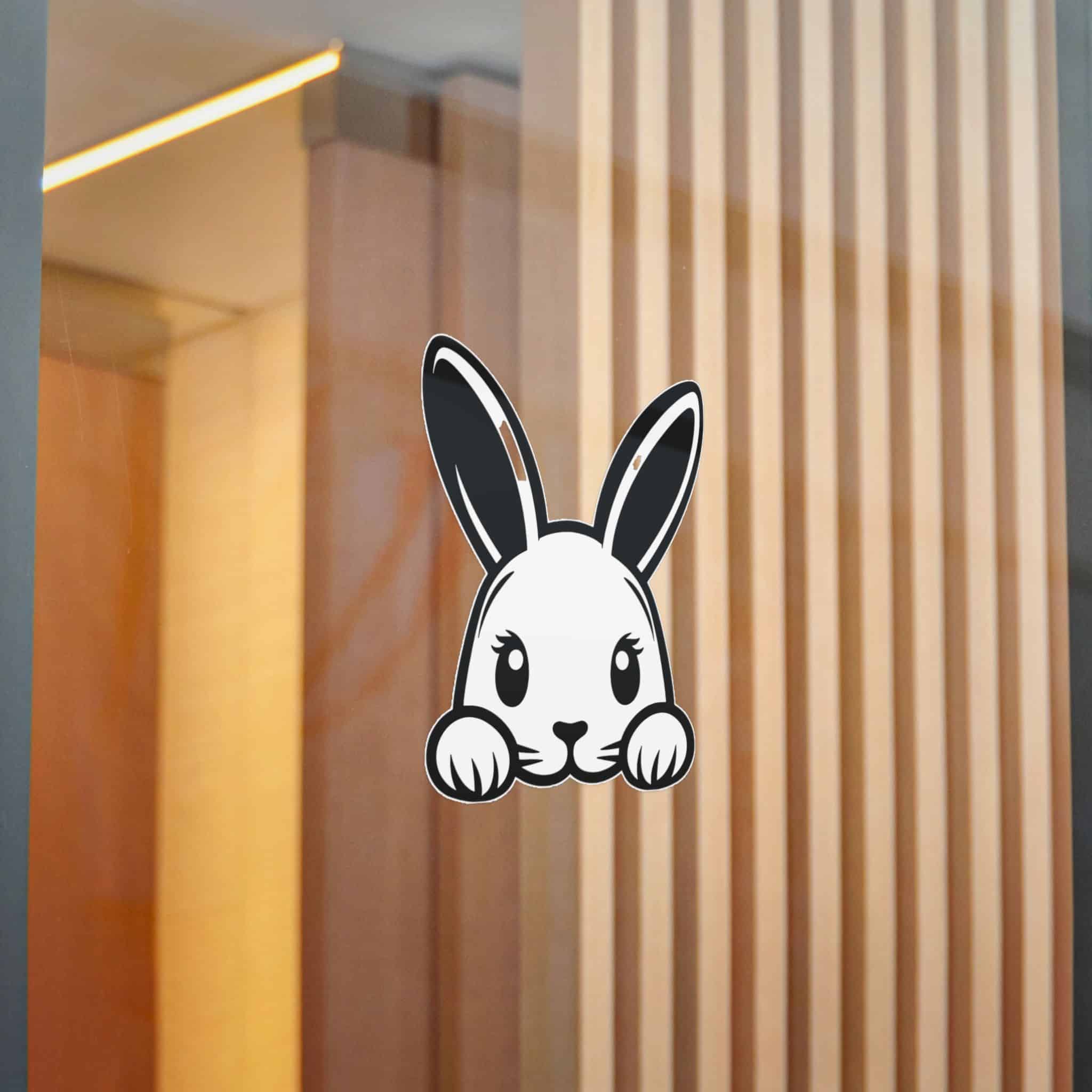 Peeking Rabit Die Cut Stickers Dtf - Image 20