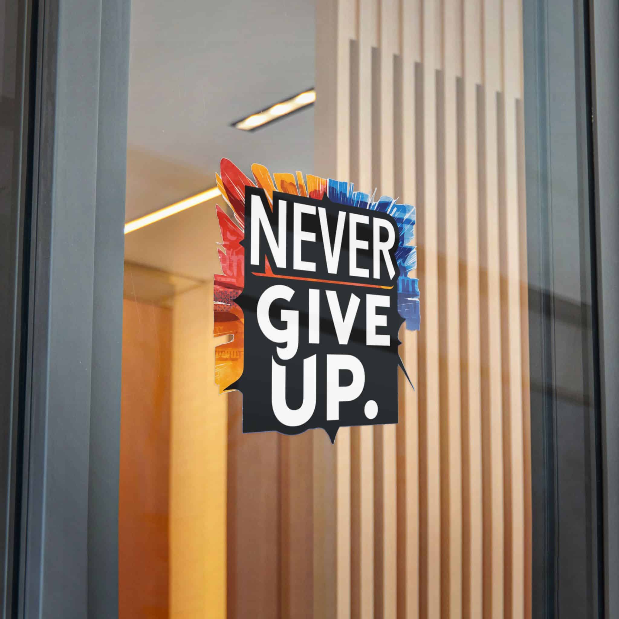 Never Give Up 2 1 Die Cut Stickers Dtf - Image 28