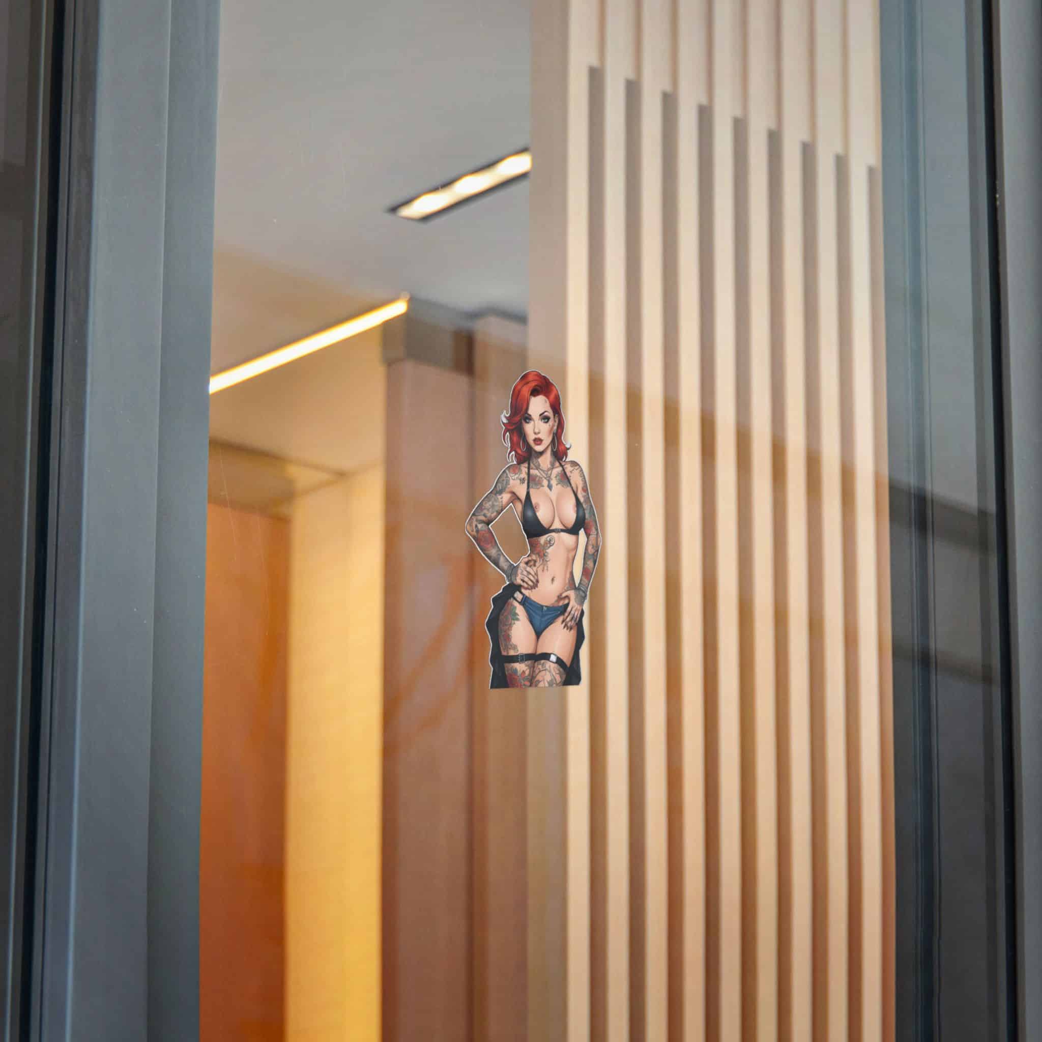 Tattooed Sexy Woman 26 Die Cut Stickers Dtf - Image 24