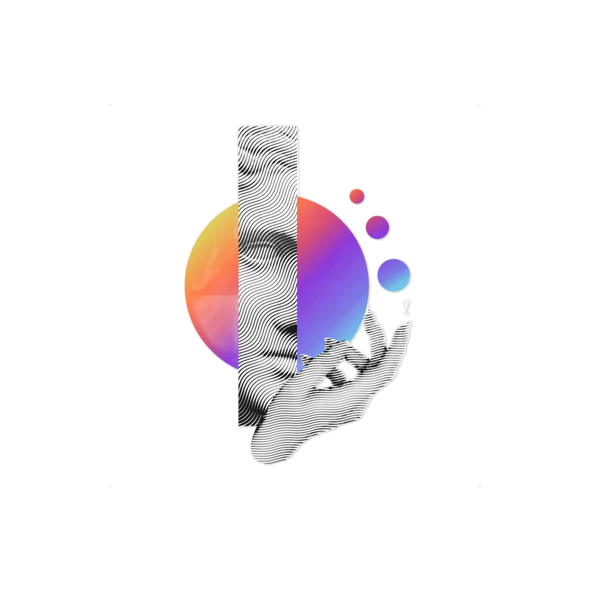 Greece Modern Face With Contemporary Element Die Cut Stickers Dtf - Image 11