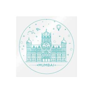 Mumbai Chhatrapati Die Cut Stickers Dtf
