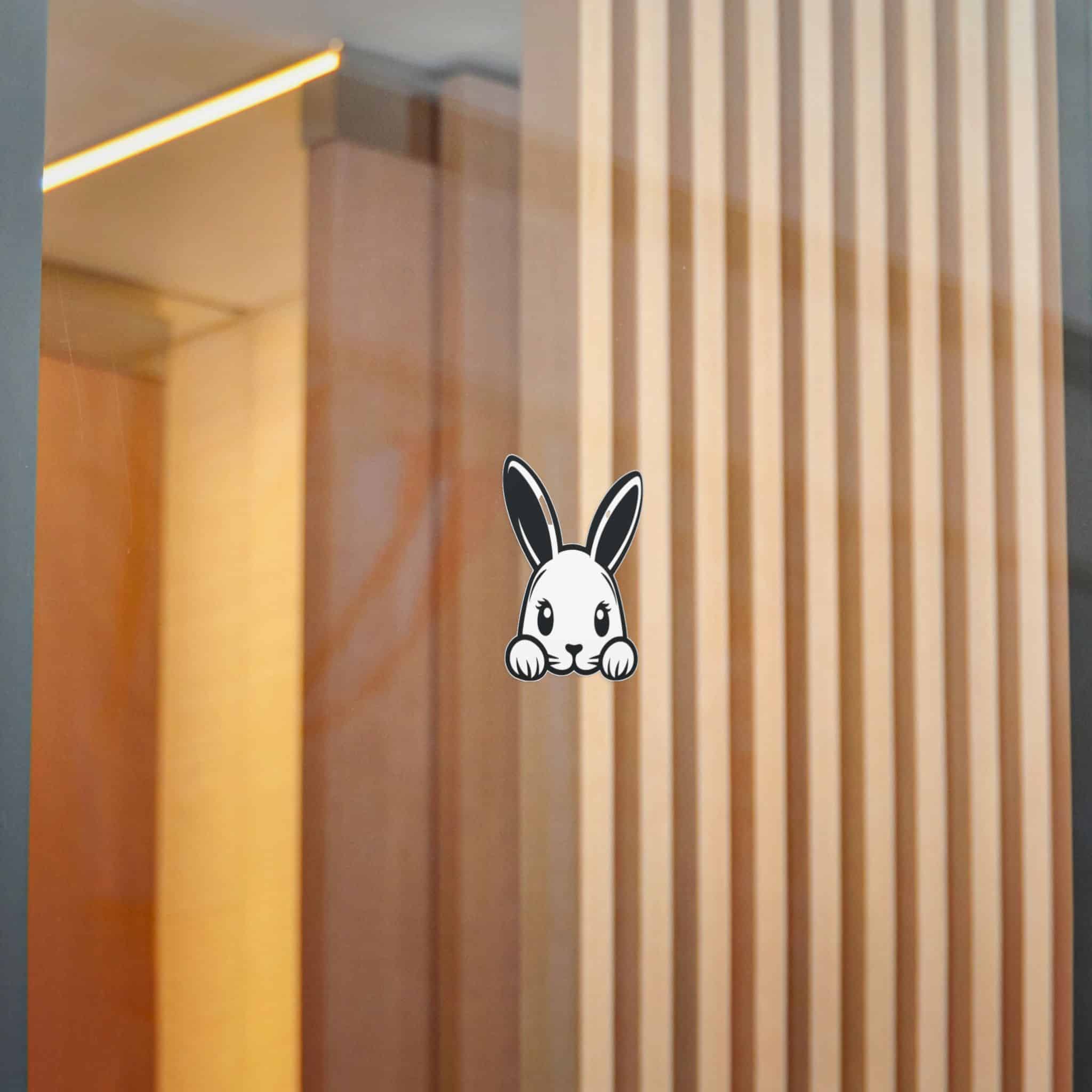 Peeking Rabit Die Cut Stickers Dtf - Image 18