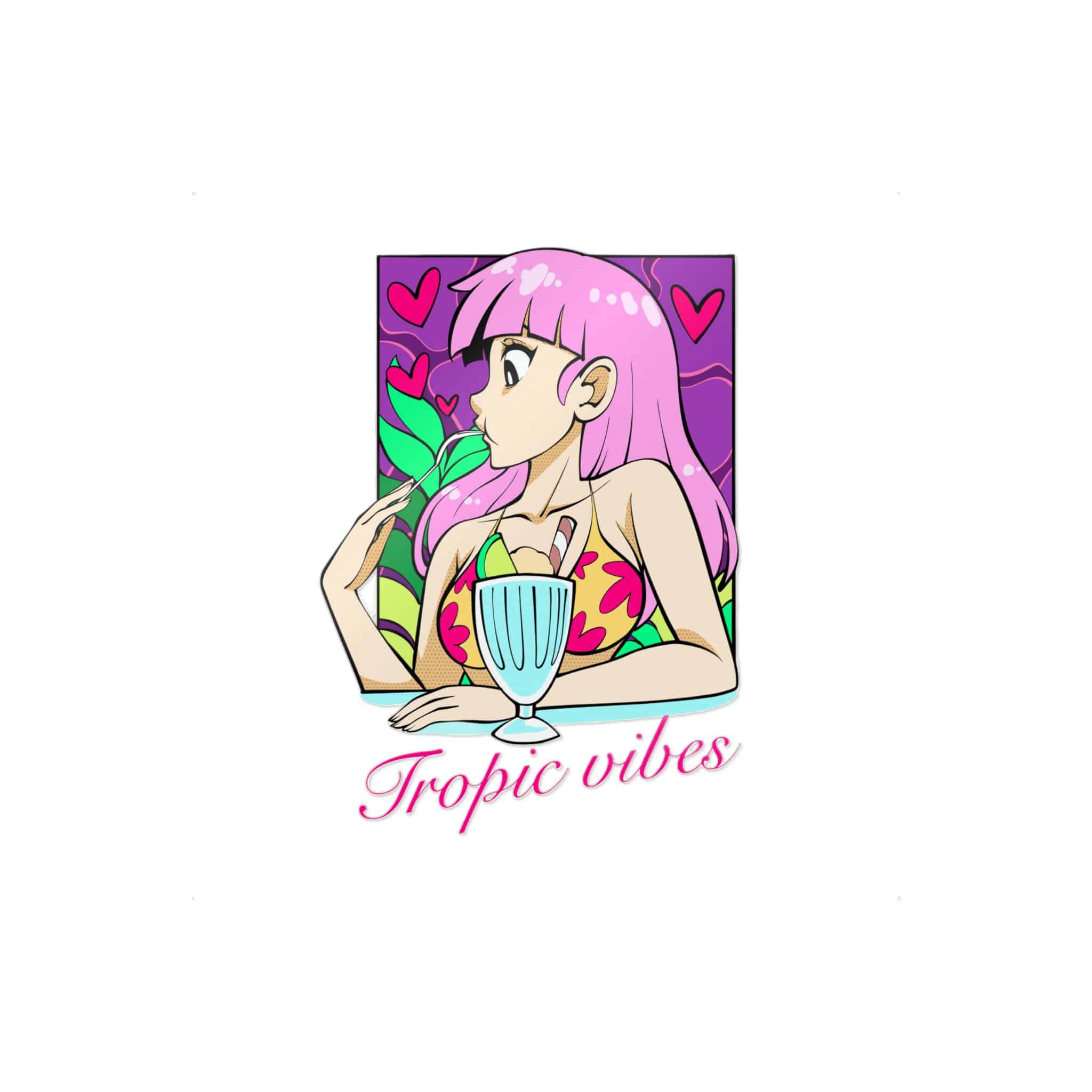 Tropic Vibes Die Cut Stickers Dtf - Image 23