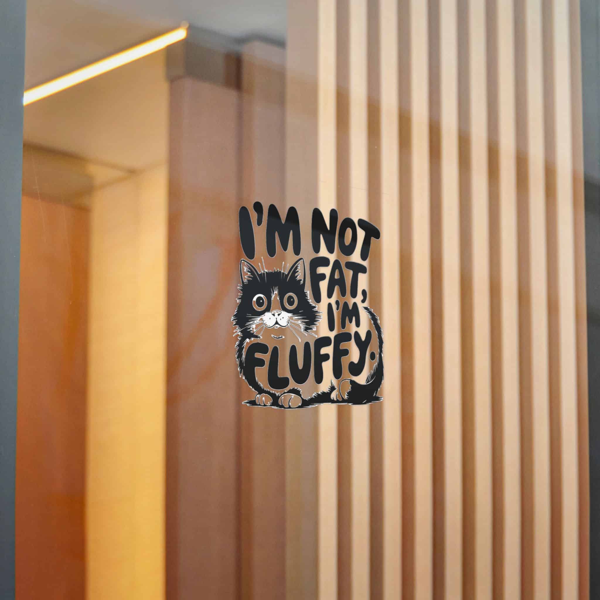 I'm Not Fat I'm Fluffy Die Cut Stickers Dtf - Image 16