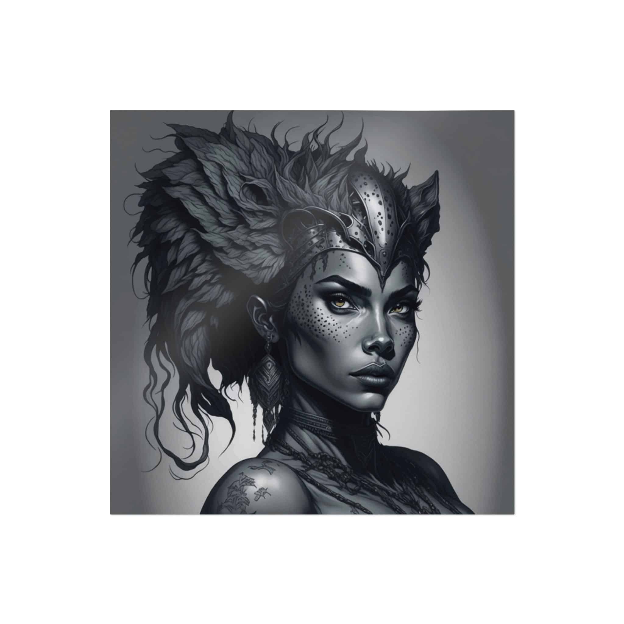 Human Cheetah Queen Die Cut Stickers Dtf - Image 3