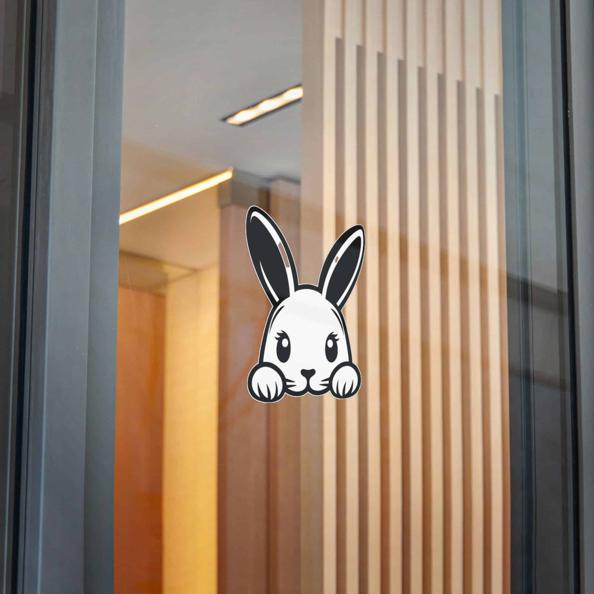 Peeking Rabit Die Cut Stickers Dtf - Image 26