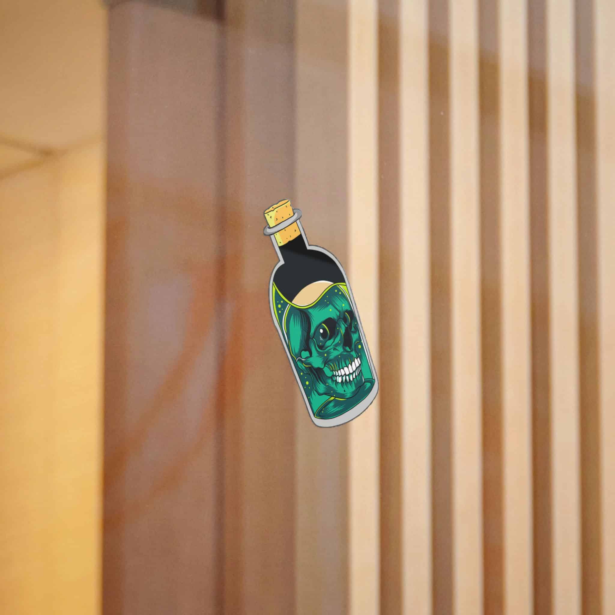 The Skull In the Bottle Contains A Chemical Liquid Design Die Cut Stickers Dtf - Image 12