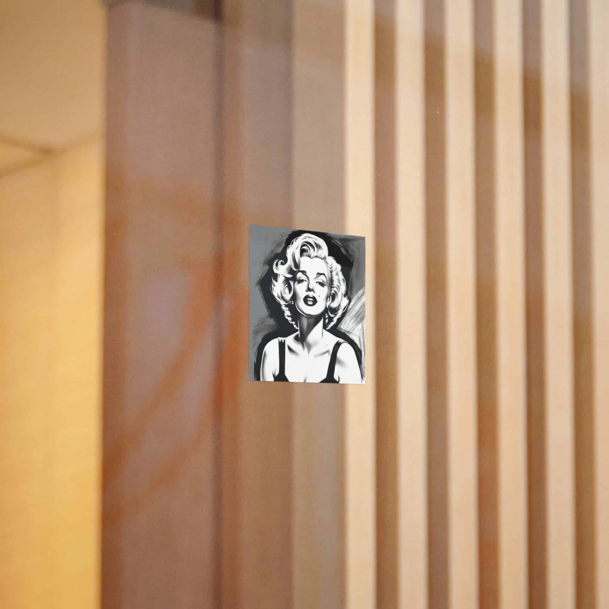 Marilyn Monroe Drawing Die Cut Stickers Dtf - Image 2