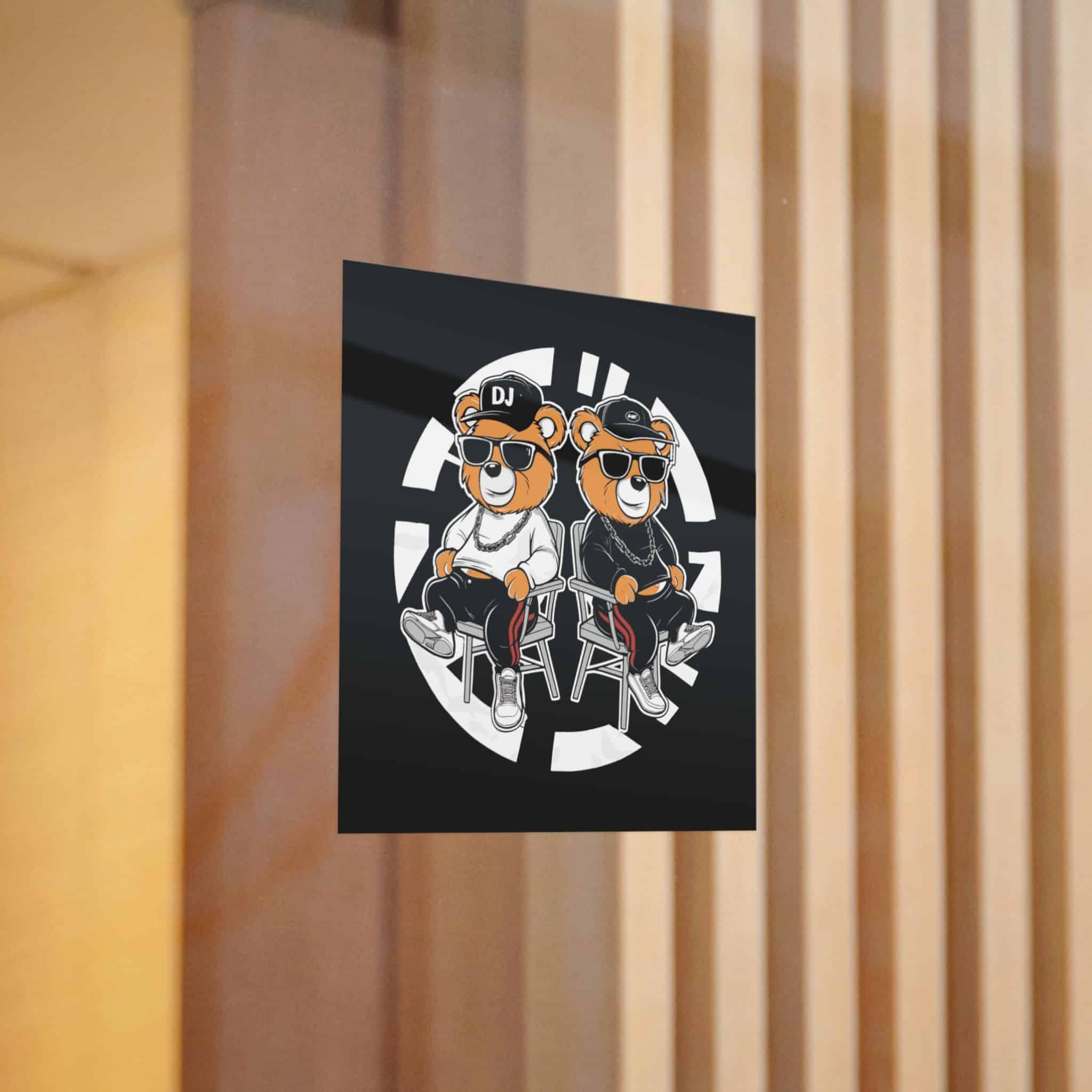 Funny Bear Cartoon T Shirt Design Die Cut Stickers Dtf - Image 6