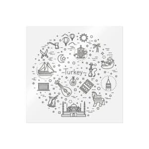 Turkey Die Cut Stickers Dtf