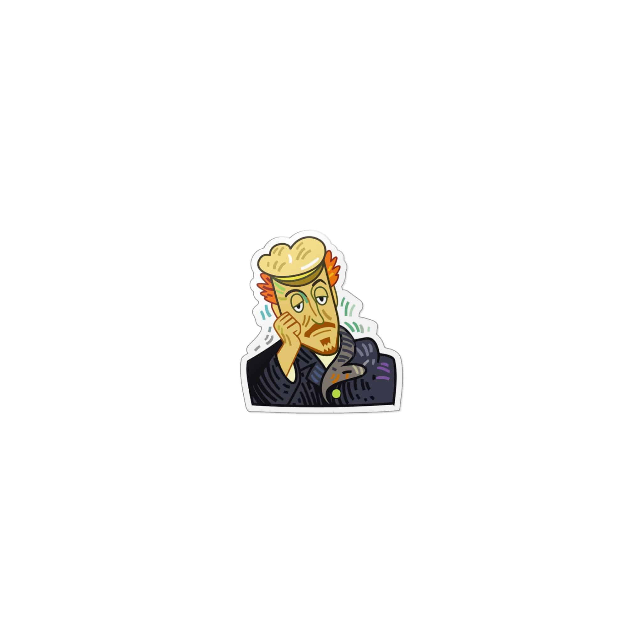 Weary Artist Portrait Die Cut Stickers Dtf - Image 17