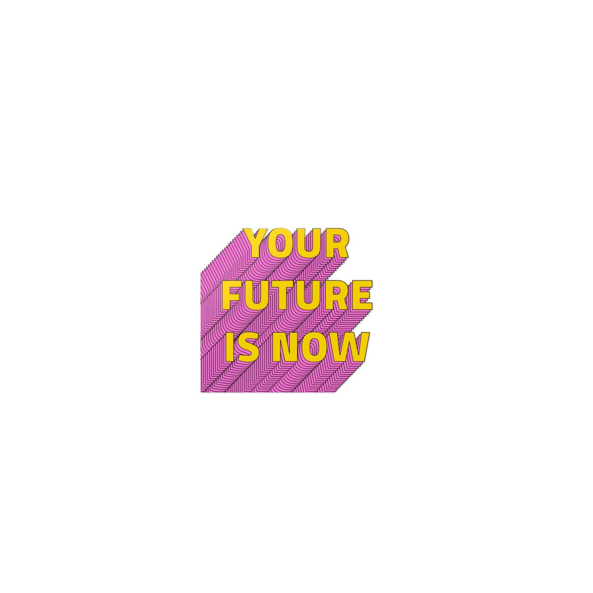 Your Future Is Now Layered Text Png Typography Retro Word Die Cut Stickers Dtf - Image 17