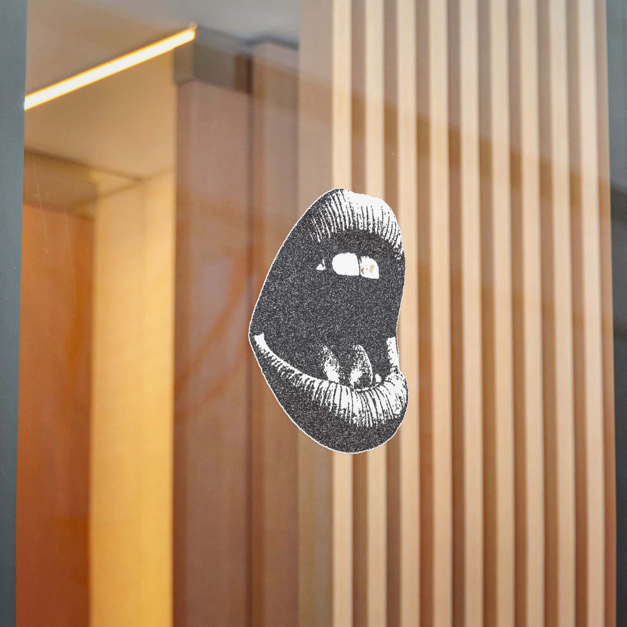 Vector Mouth Scream Trendy Retro Photocopy Grain Effect Modern Stipple Dots 2 Die Cut Stickers Dtf - Image 22
