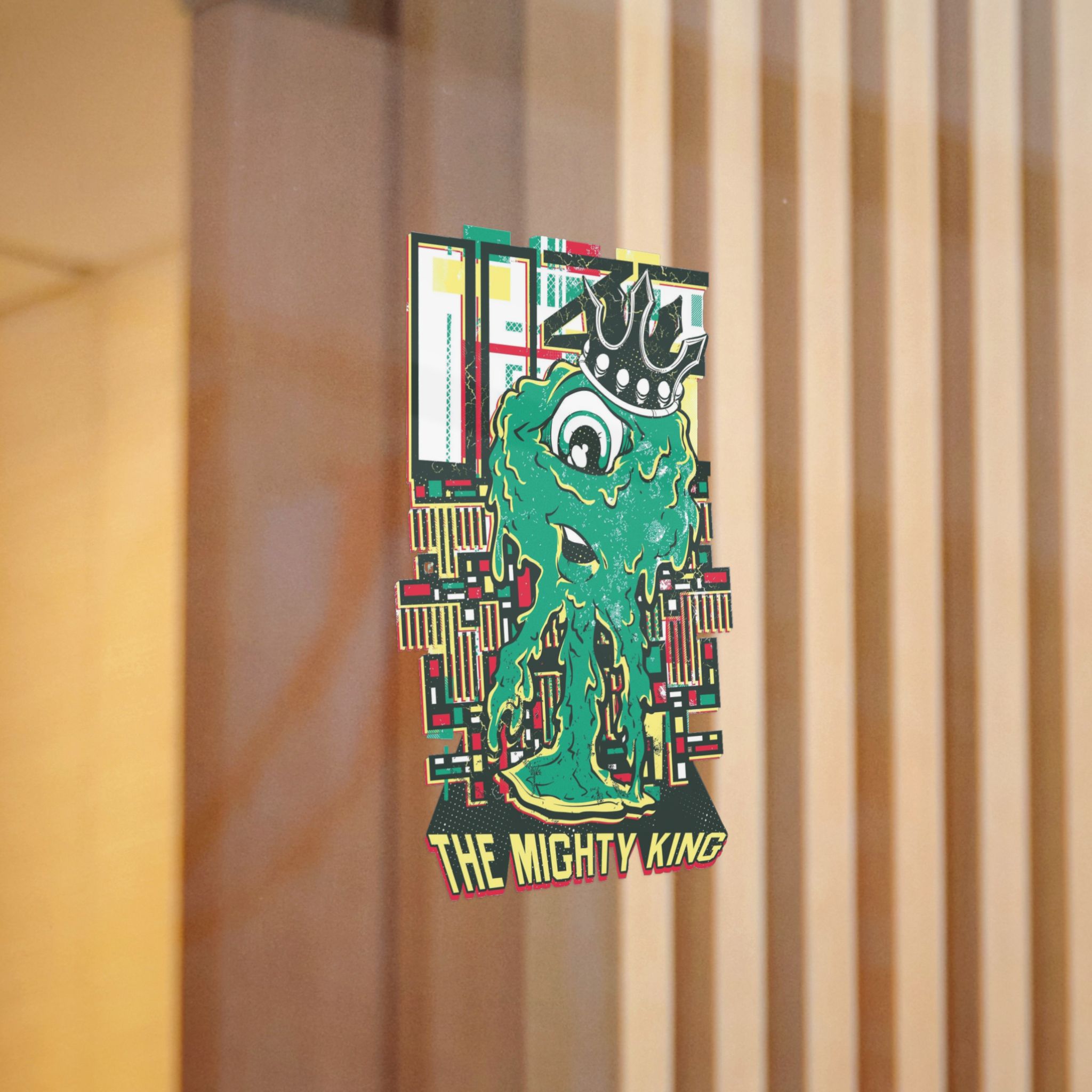 Cyclop Dripping Monster With Royal Crown Die Cut Stickers Dtf - Image 12