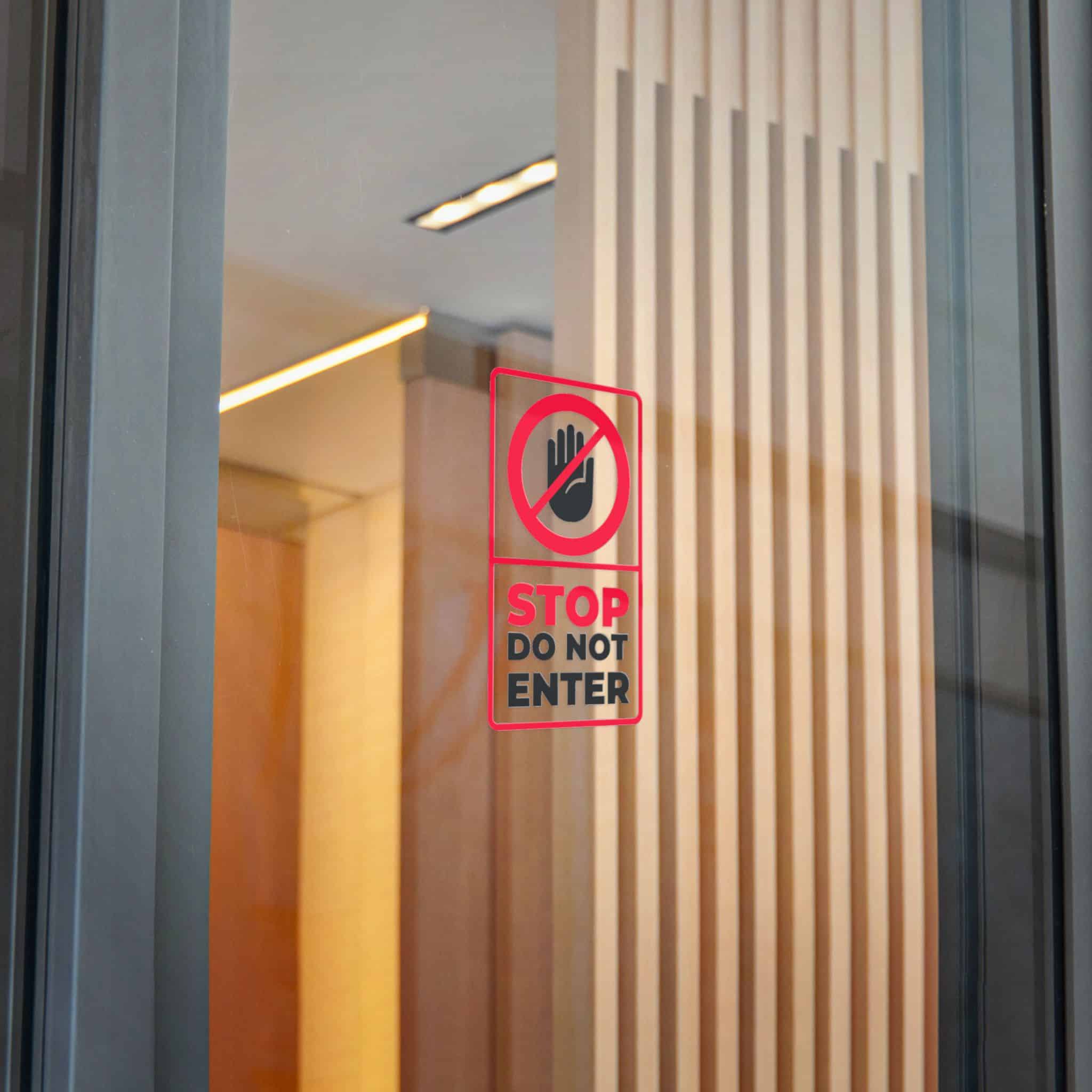 Stop Do Not Enter 184623 Die Cut Stickers Dtf - Image 26