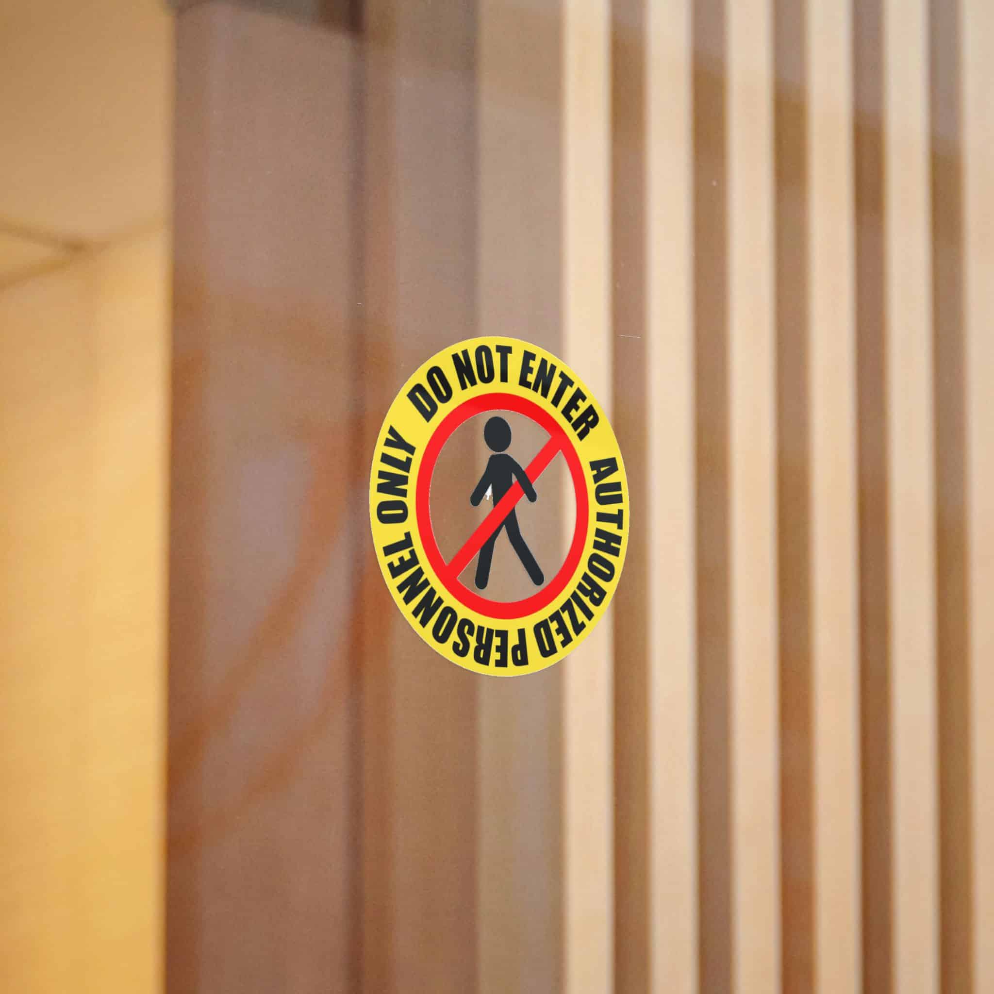 Personnel Only Die Cut Stickers Dtf - Image 4