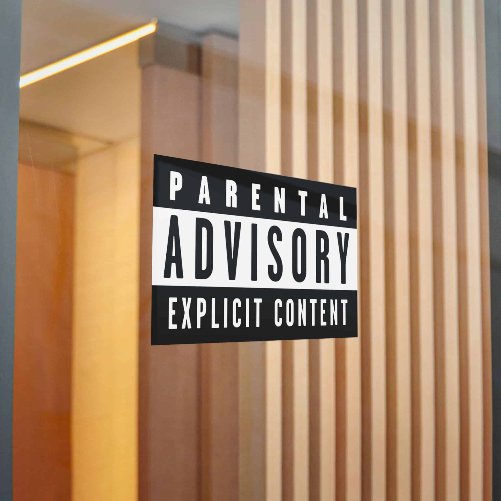 Parental Advisory Explicit Content Logo Vector Copia Die Cut Stickers Dtf - Image 22