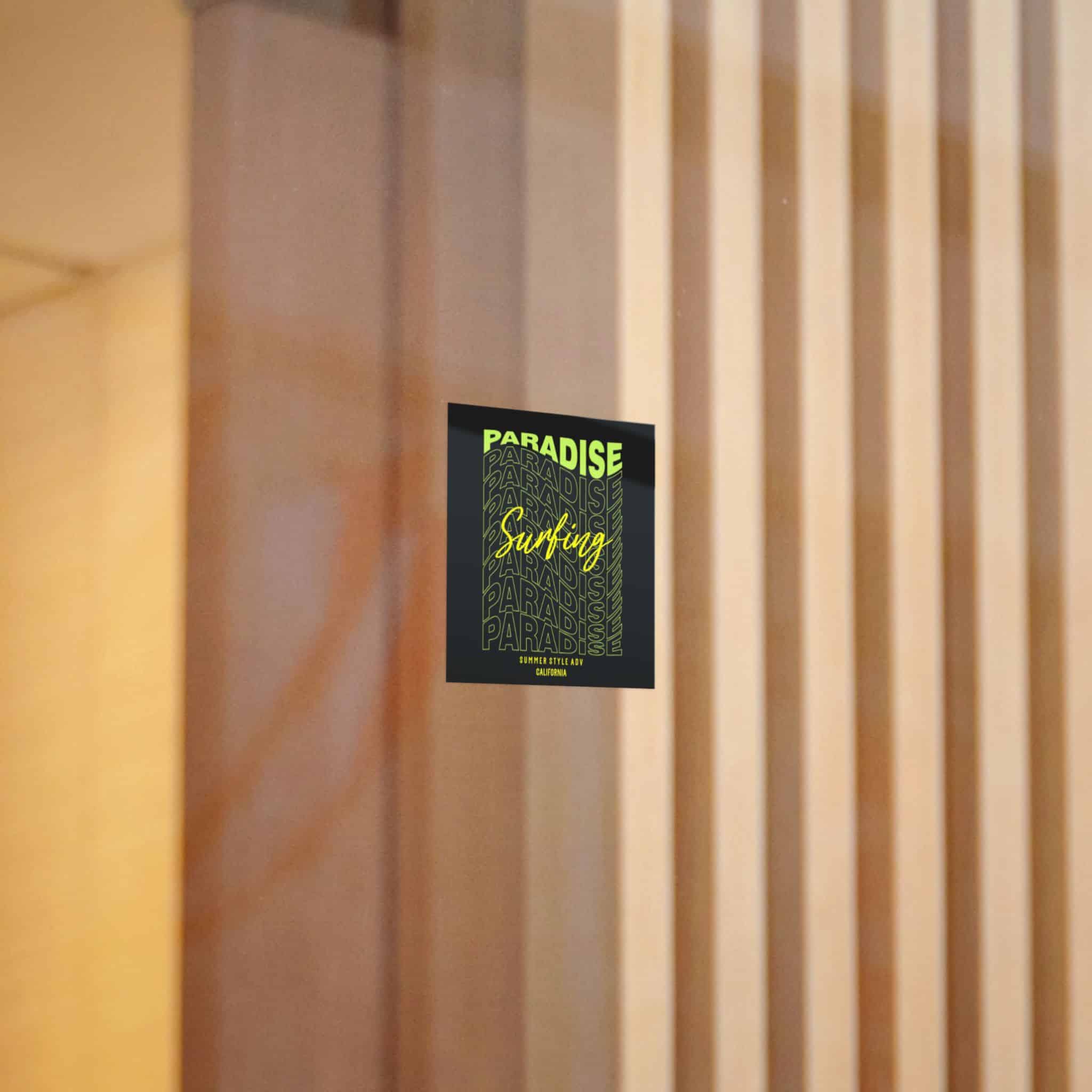 Paradise Surfing Die Cut Stickers Dtf - Image 2