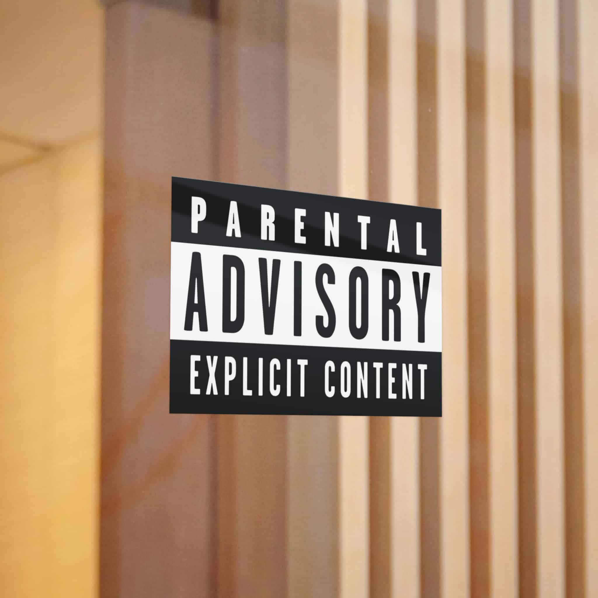 Parental Advisory Explicit Content Logo Vector Copia Die Cut Stickers Dtf - Image 10
