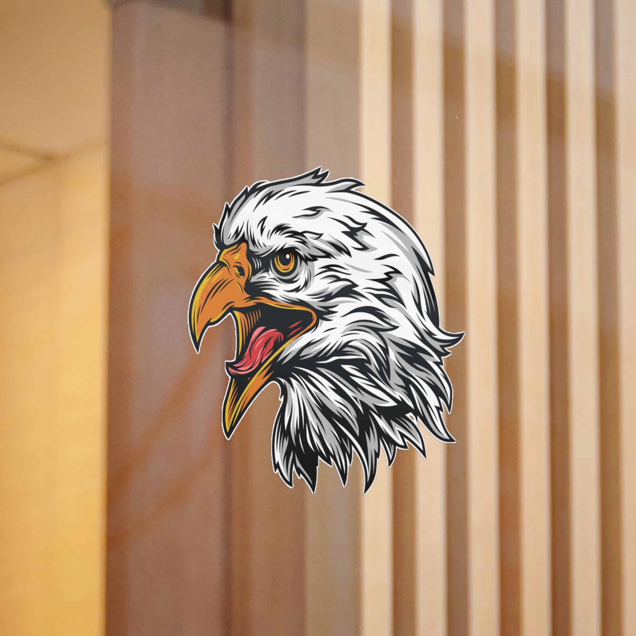 Vintage Eagle Head Mascot Die Cut Stickers Dtf - Image 12