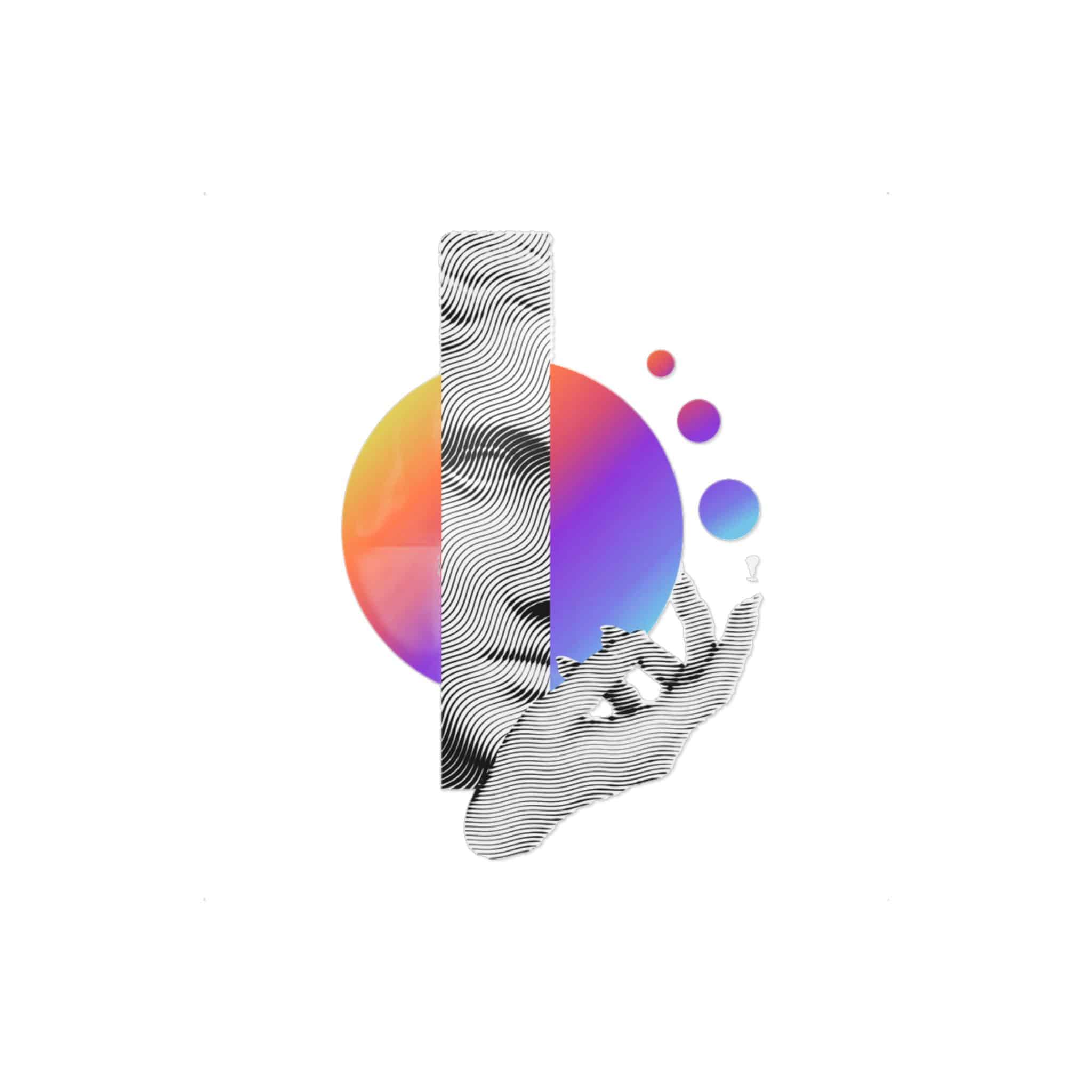 Greece Modern Face With Contemporary Element Die Cut Stickers Dtf - Image 3