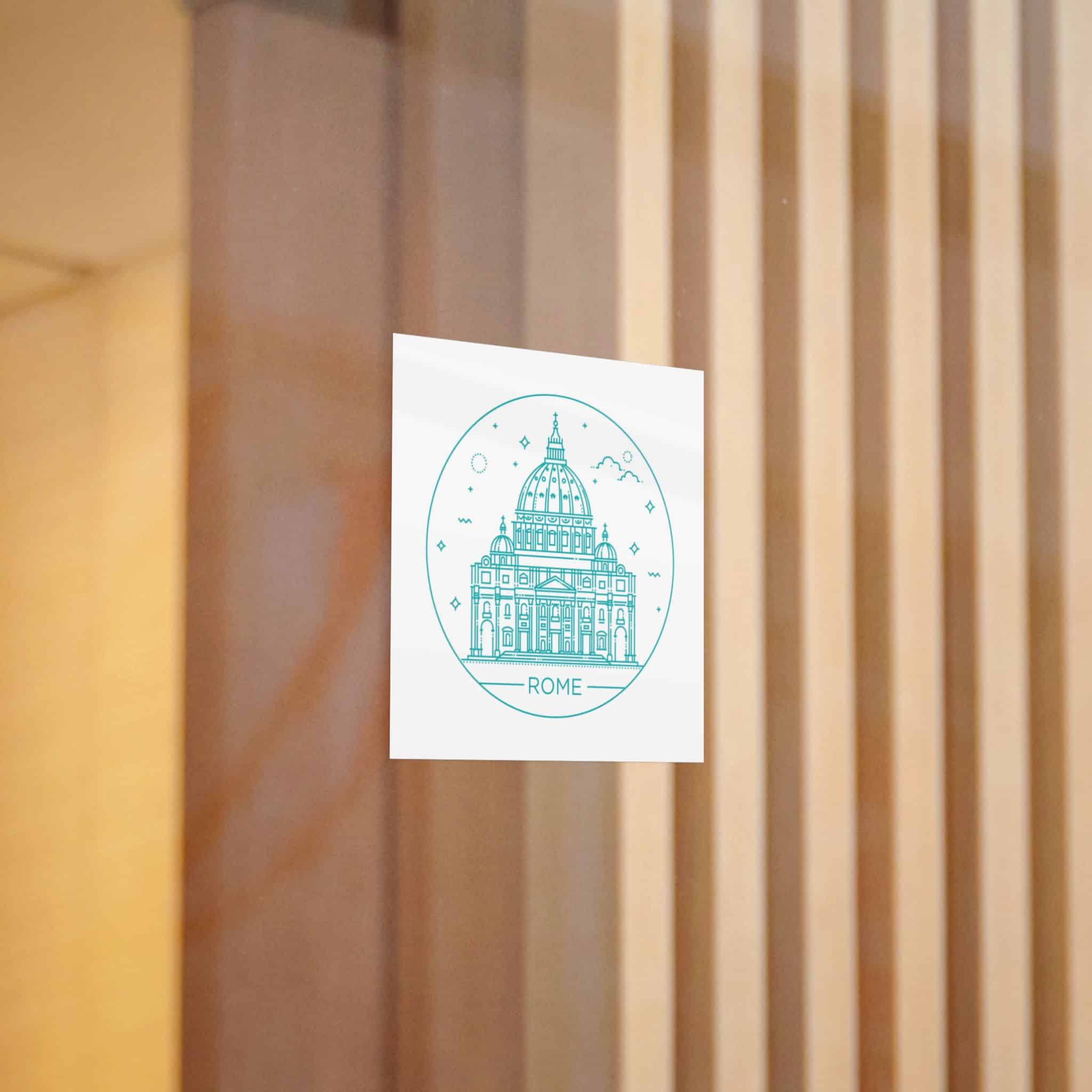 Roma Die Cut Stickers Dtf - Image 4