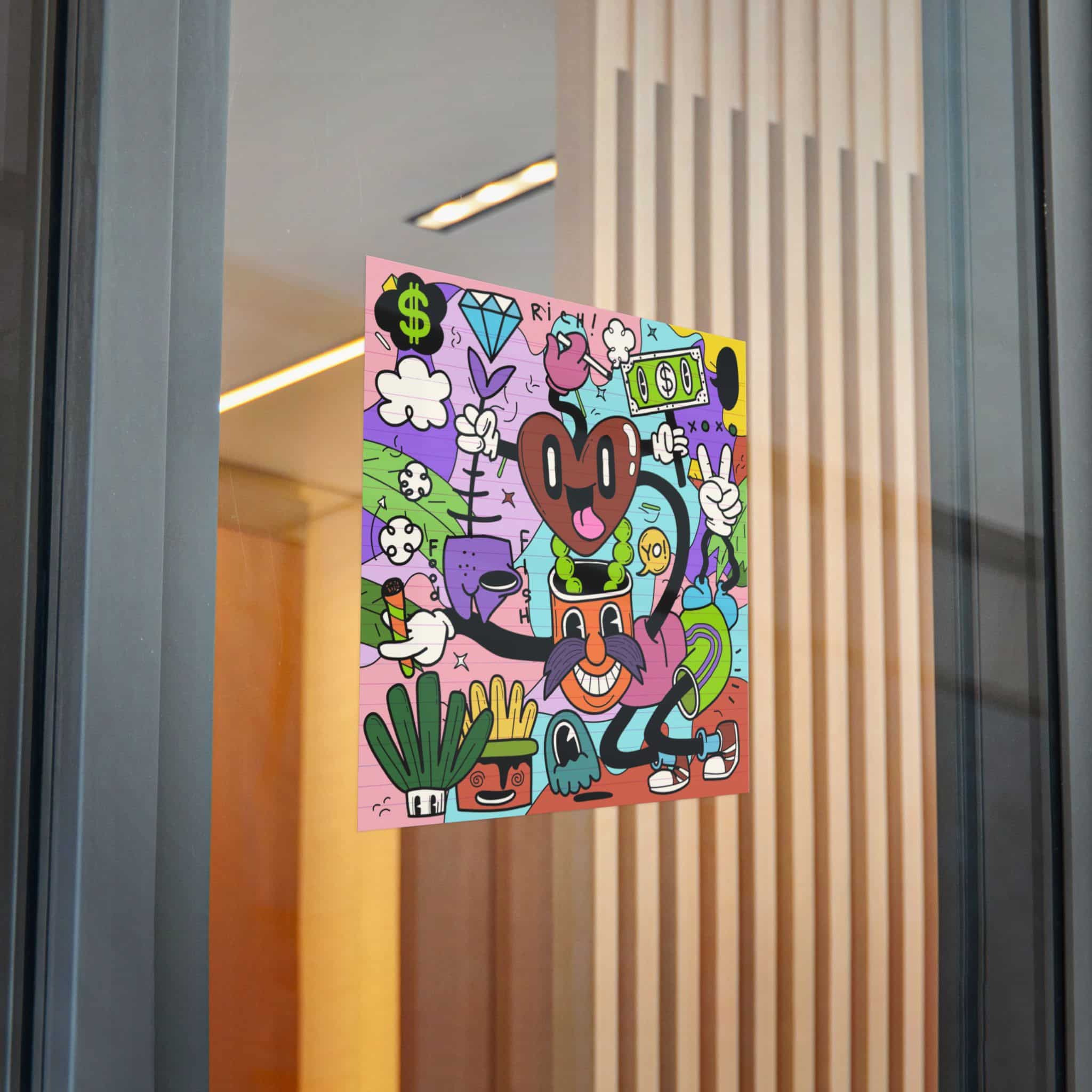 Funny Cute Comic Characters Die Cut Stickers Dtf - Image 28