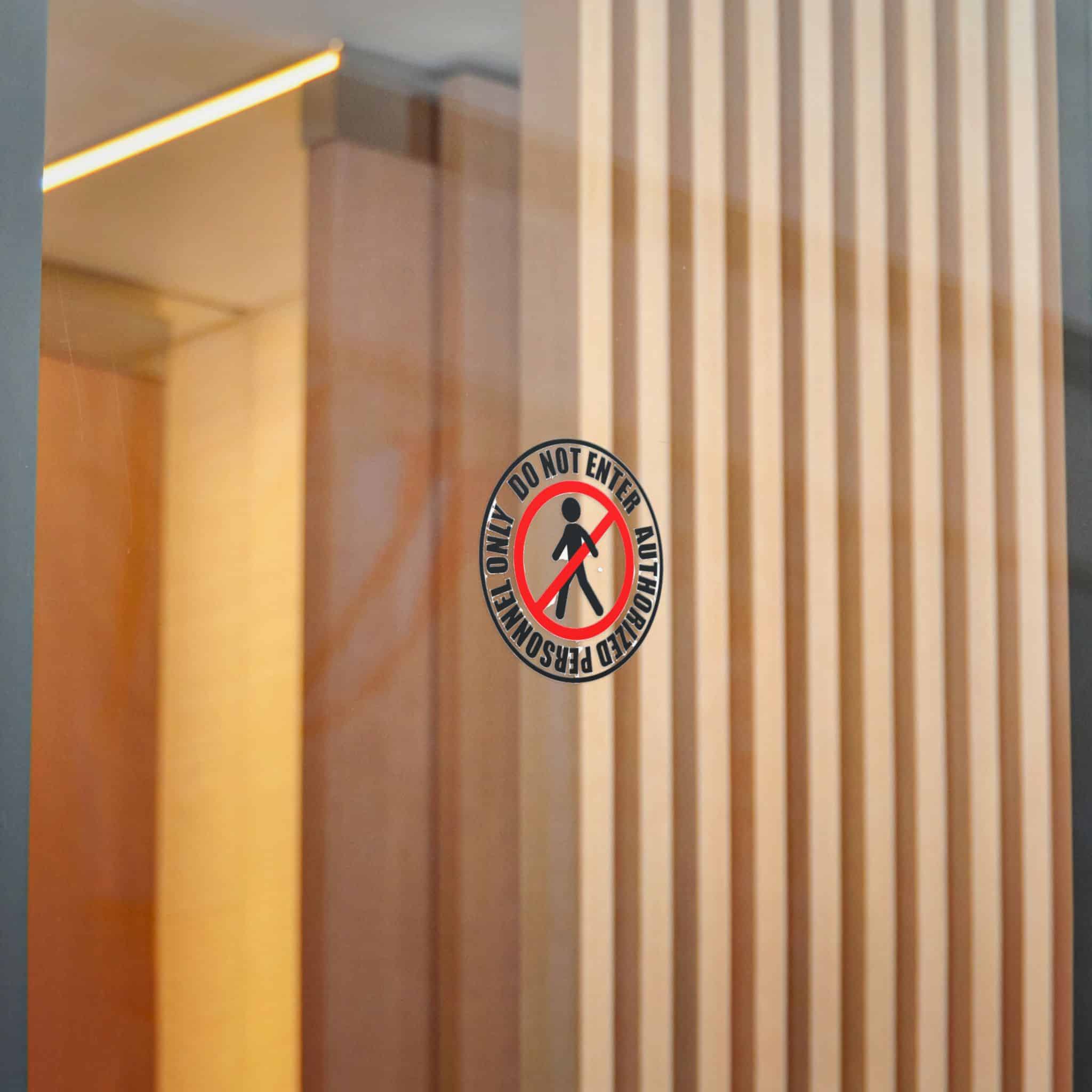 Do Not Enter Personnel Authorized Only Die Cut Stickers Dtf - Image 18