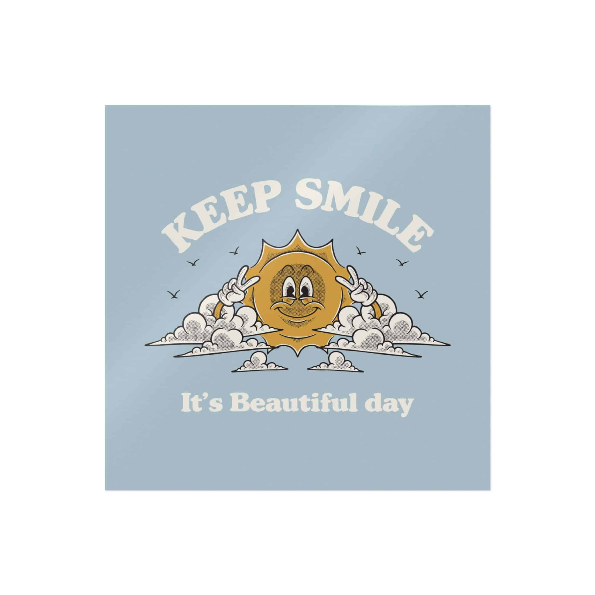 Happy Sun Clouds Retro Cartoon Mascot Die Cut Stickers Dtf - Image 13
