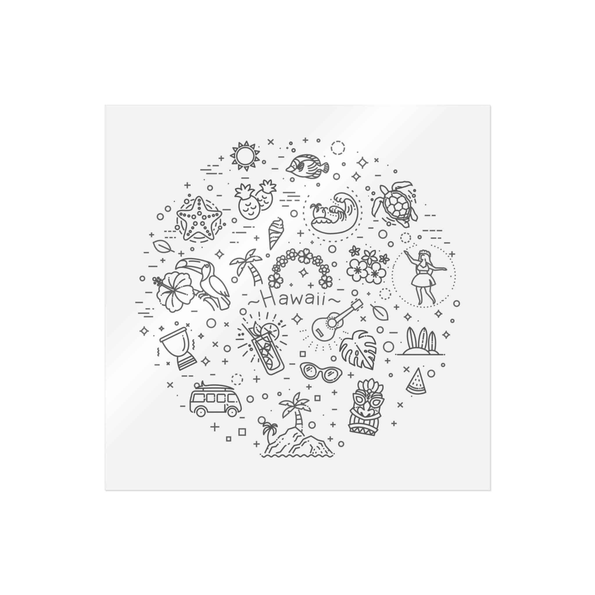 Hawaii Die Cut Stickers Dtf - Image 13