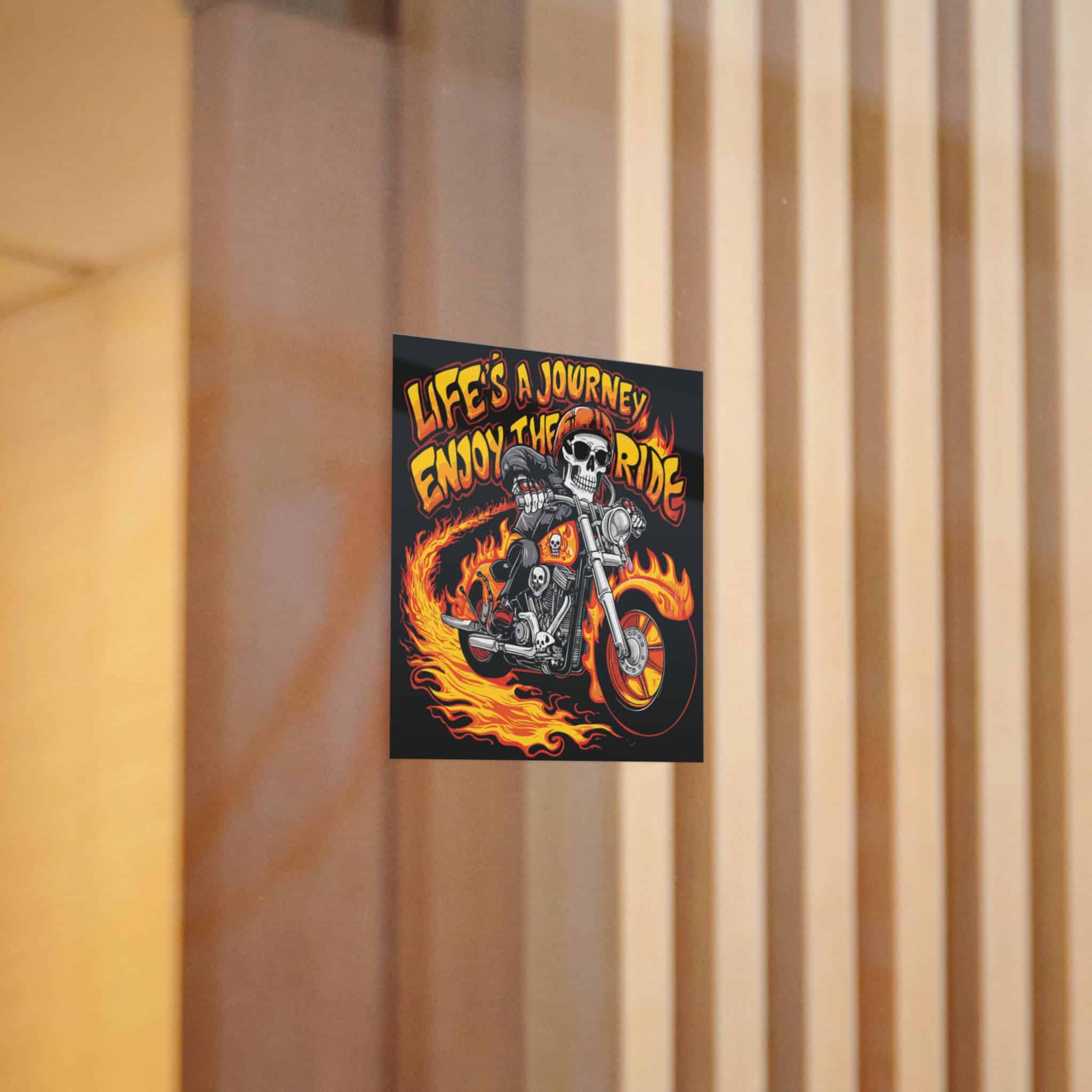 Life's A Journey Enjoy the Ride Die Cut Stickers Dtf - Image 4