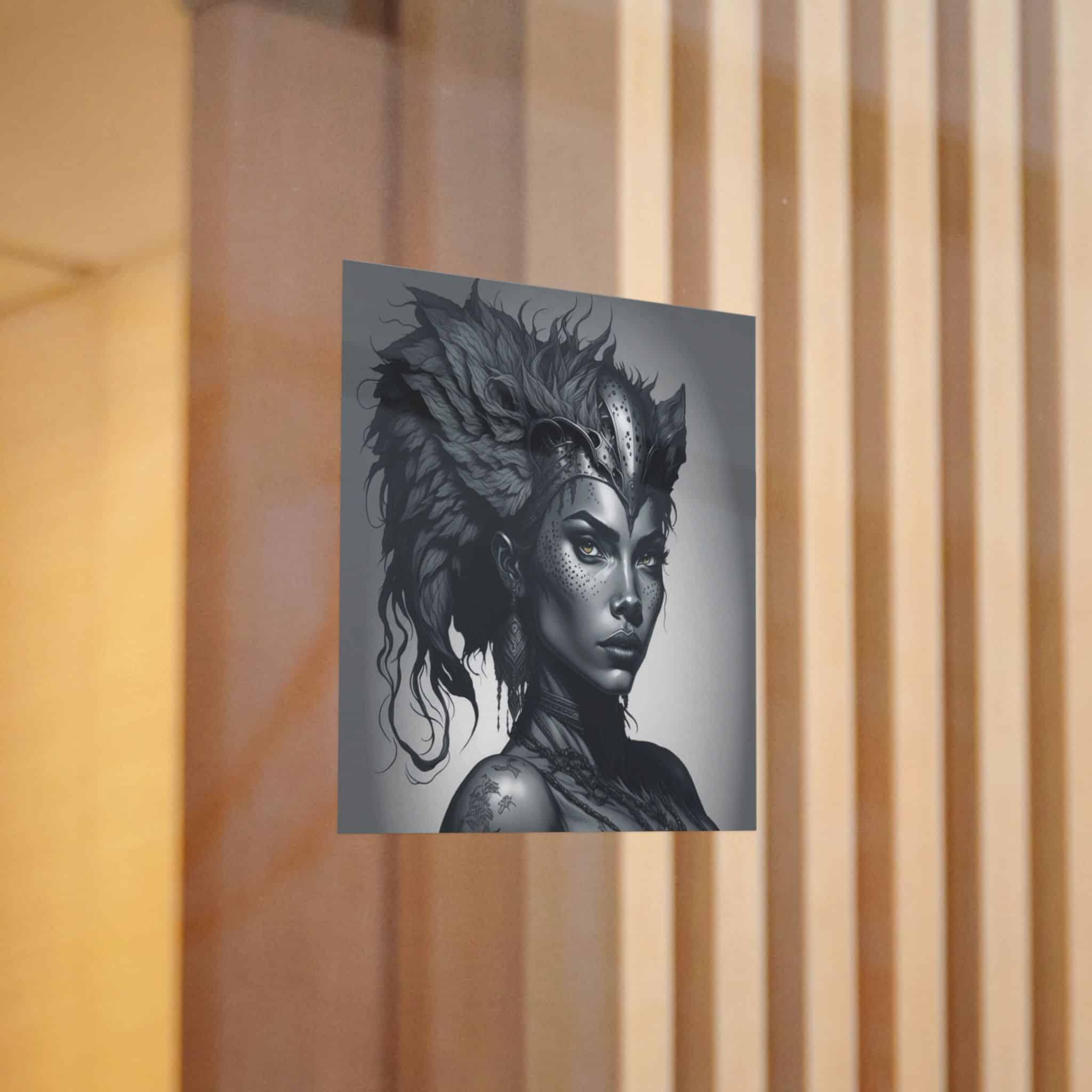 Human Cheetah Queen Die Cut Stickers Dtf - Image 6