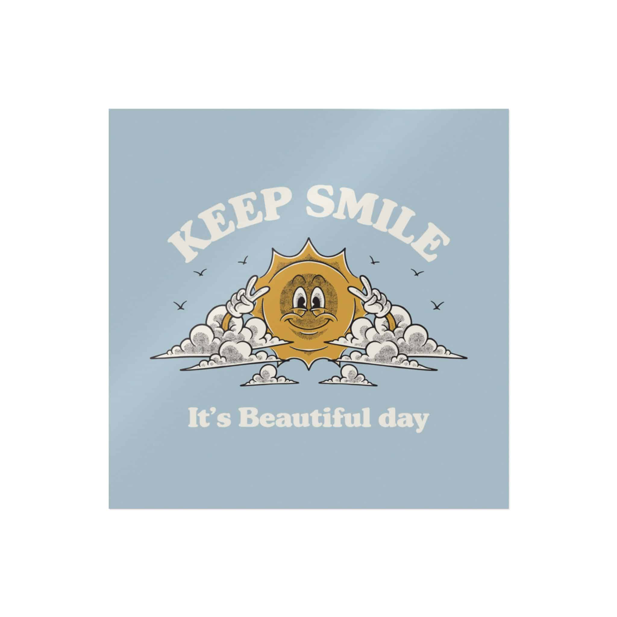 Happy Sun Clouds Retro Cartoon Mascot Die Cut Stickers Dtf - Image 3