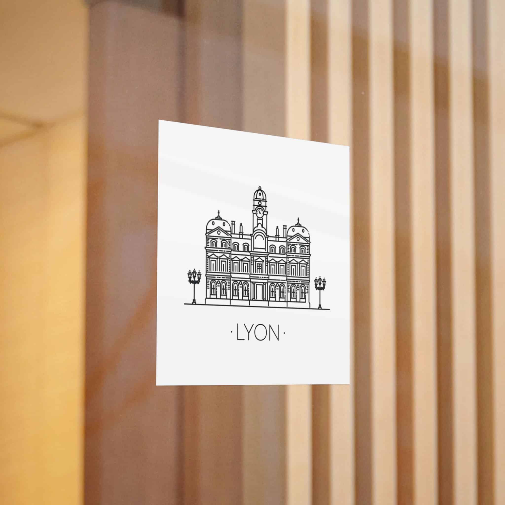 Lyon City Die Cut Stickers Dtf - Image 6