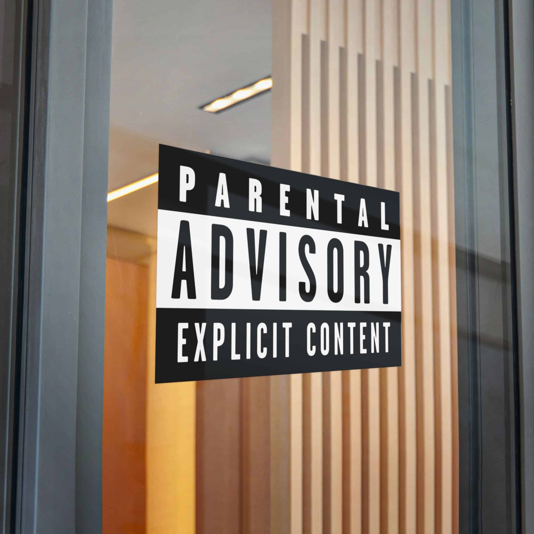 Parental Advisory Explicit Content Logo Vector Copia Die Cut Stickers Dtf - Image 32