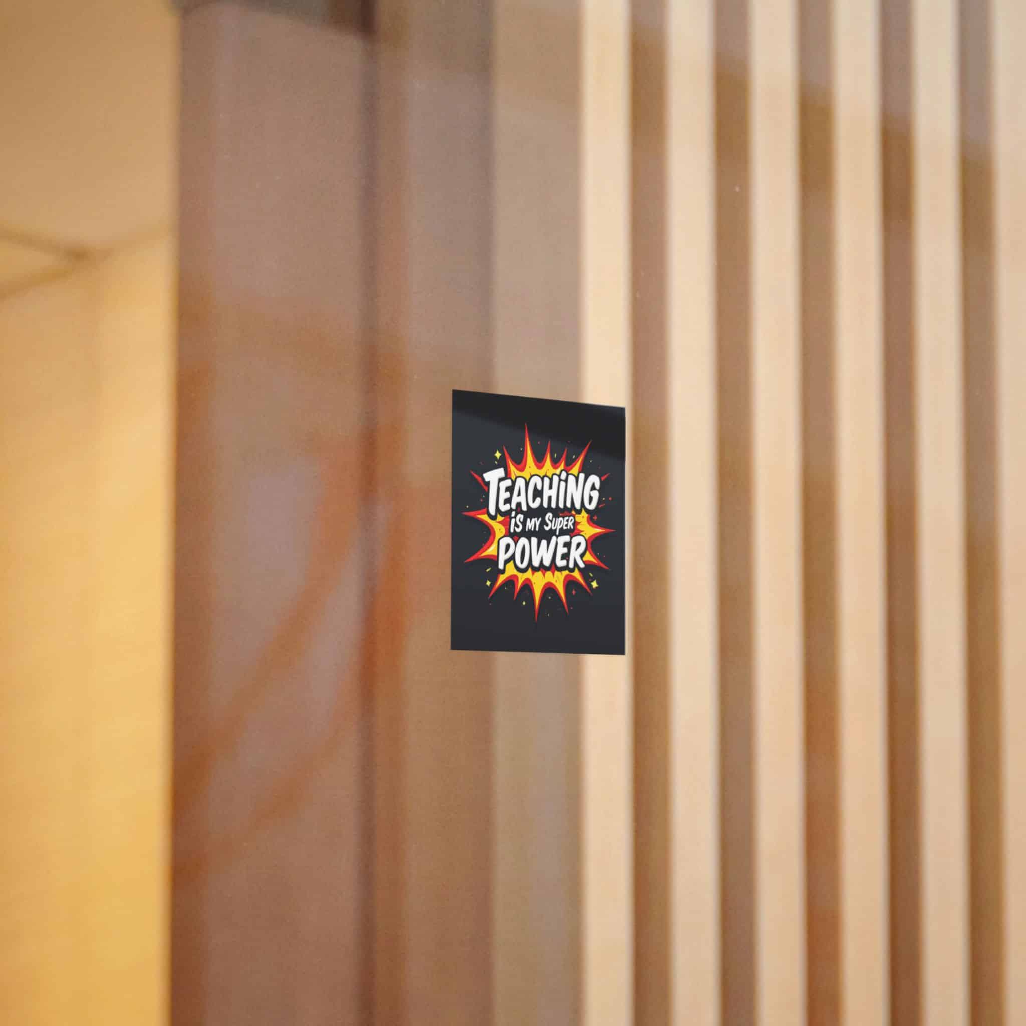 Teaching Is My Super Power Die Cut Stickers Dtf - Image 8