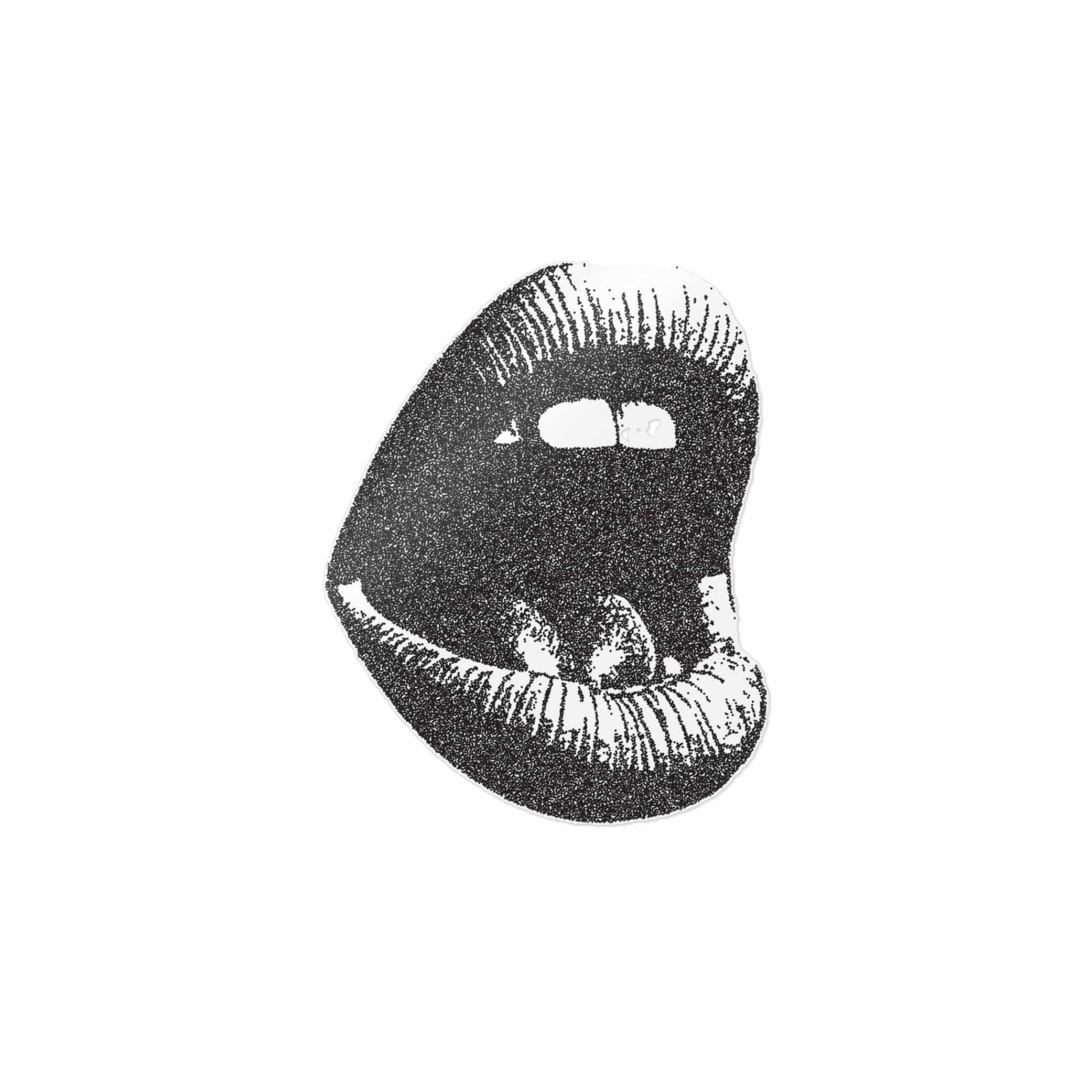 Vector Mouth Scream Trendy Retro Photocopy Grain Effect Modern Stipple Dots 2 Die Cut Stickers Dtf - Image 11