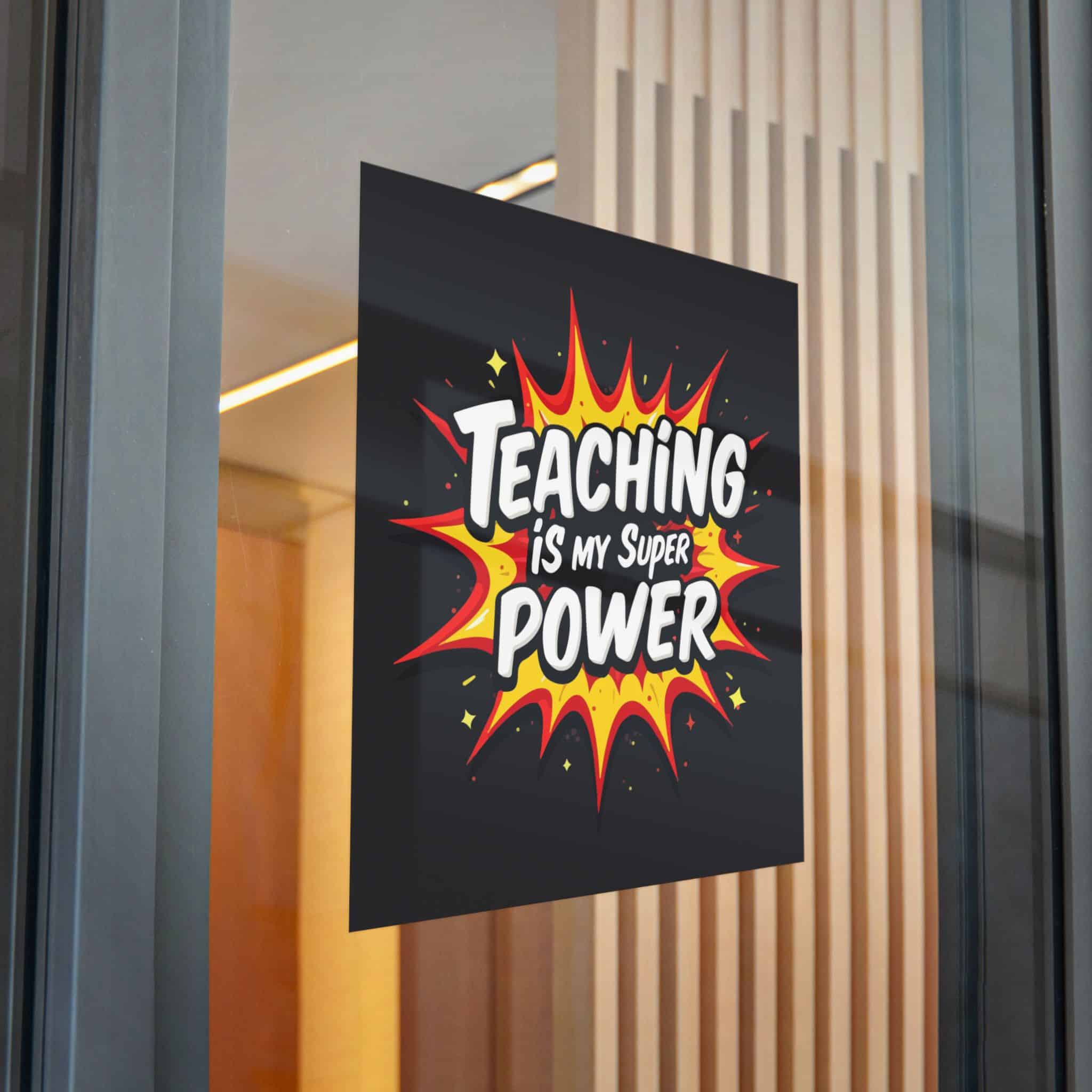 Teaching Is My Super Power Die Cut Stickers Dtf - Image 32