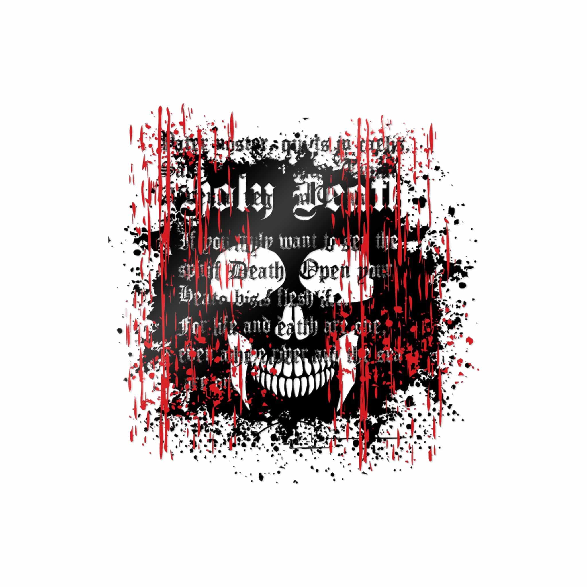 Gothic Sign With Skull Grunge Vintage Design T Shirts (22) Die Cut Stickers Dtf - Image 13