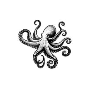 Octopus Svg Cut File Graphic Die Cut Stickers Dtf
